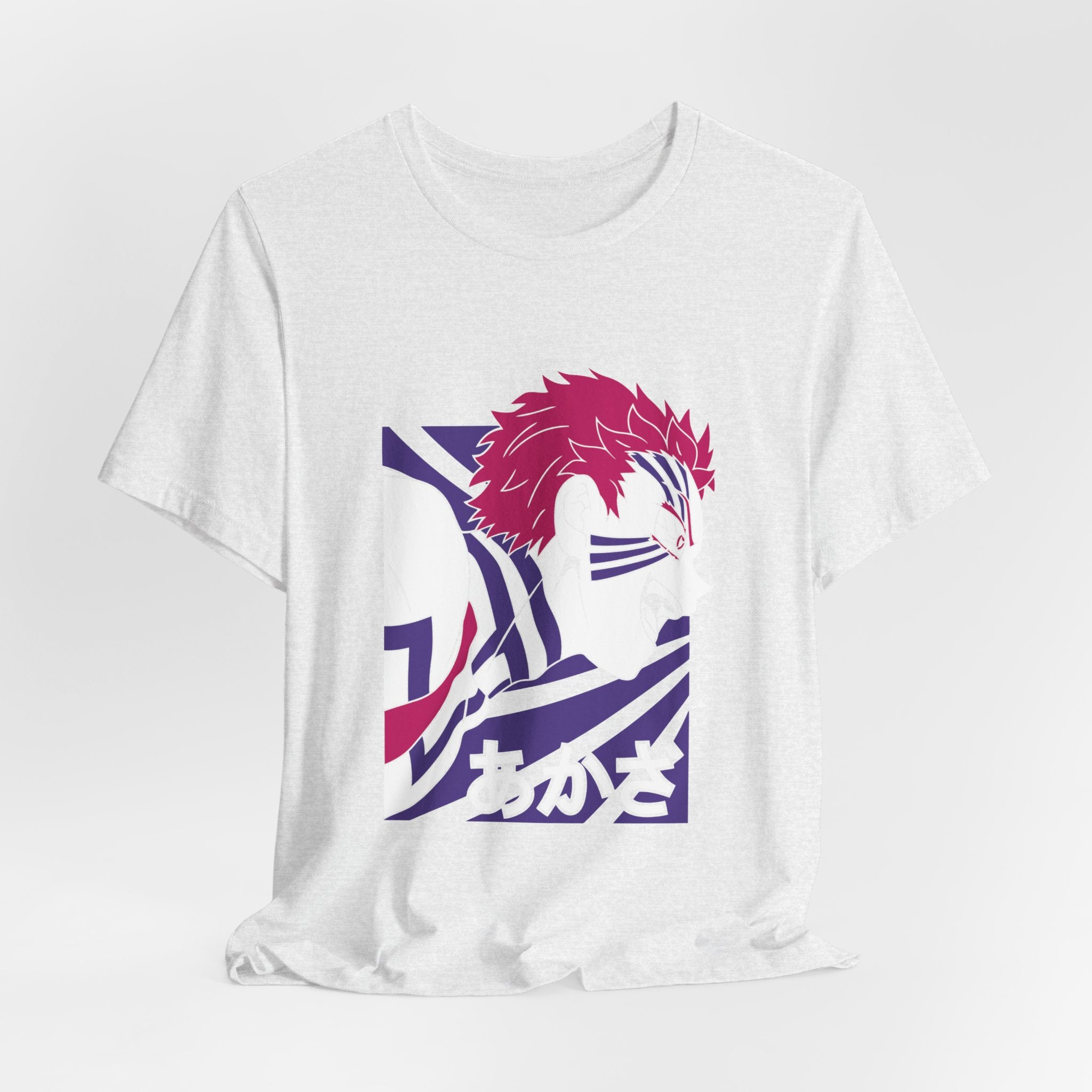 Anime Tiger Face T‑Shirt — Stylized Red & Purple Graphic Tee