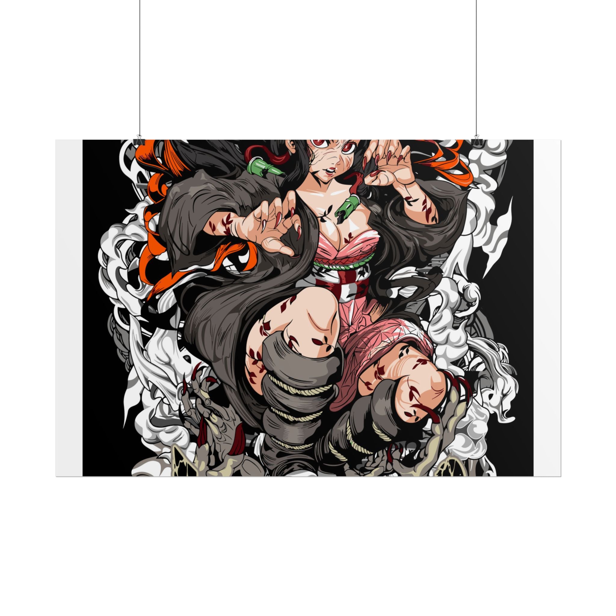 Nezuko Demon Girl Anime Poster — Rolled Collectible Wall Art