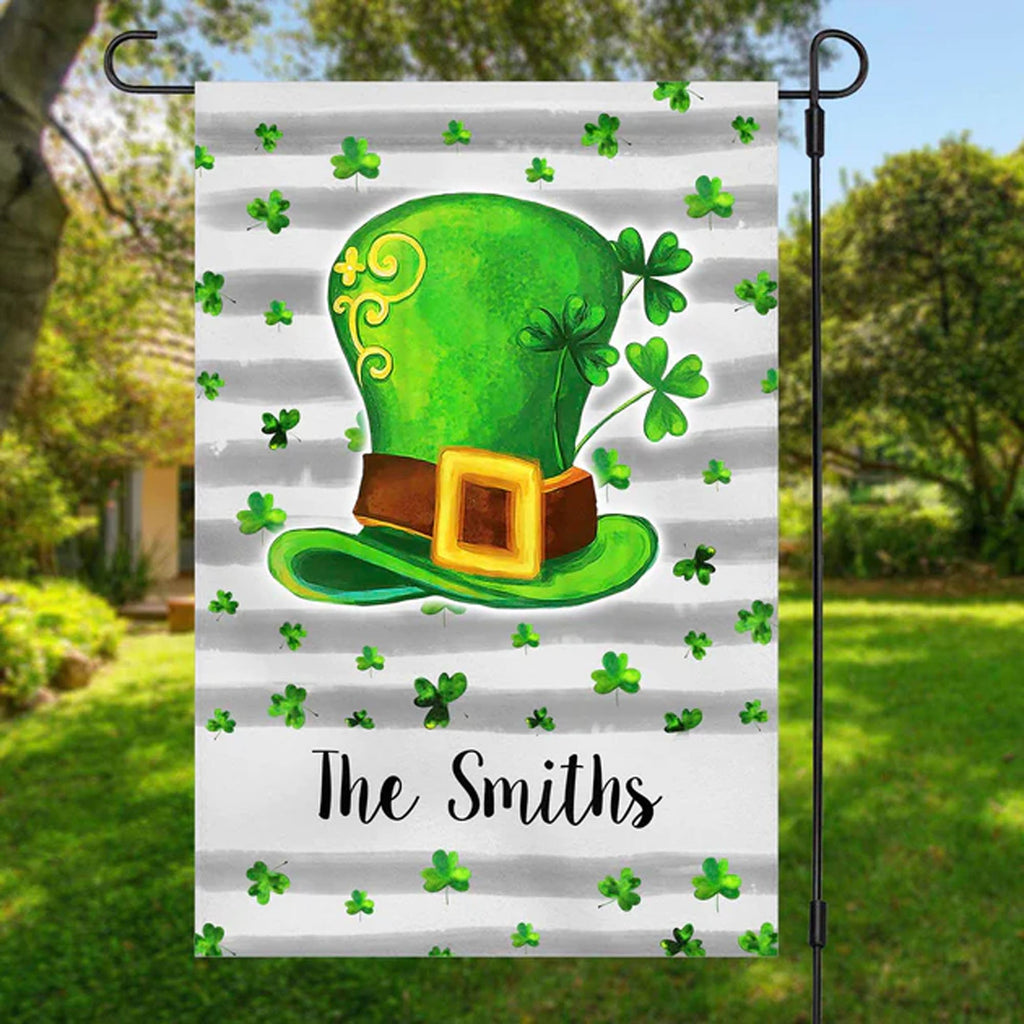 St.Patricks Day Personalized Custom Garden Flag H57