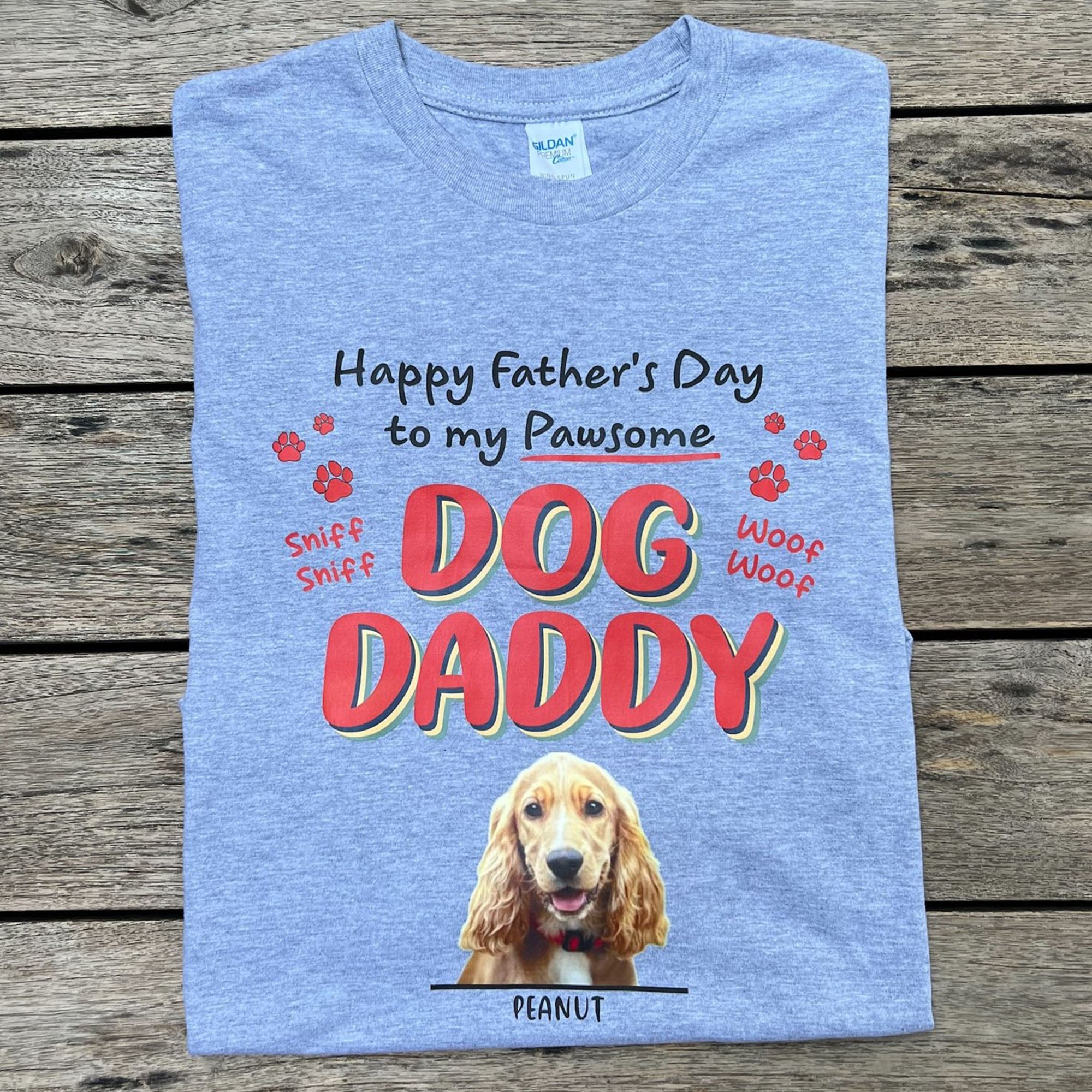 Personalized Custom Photo Dog Shirt Gift For Mom Dad C658