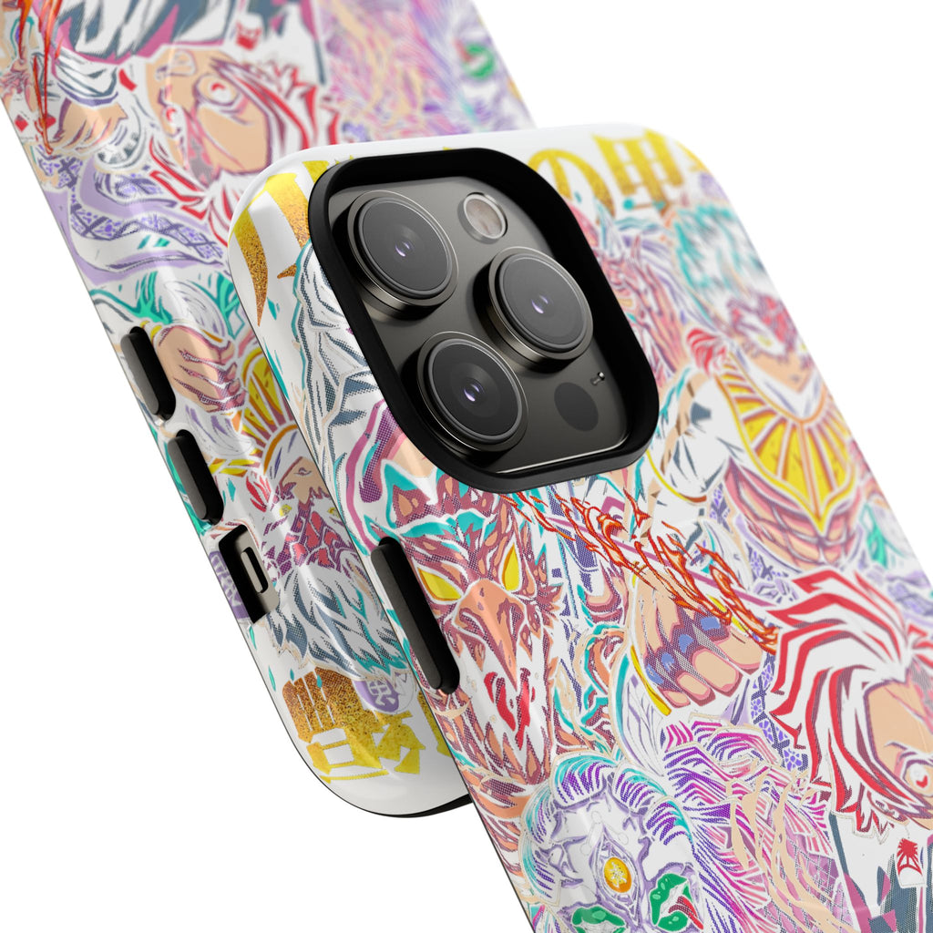 Anime Battle Phone Case — Colorful Demon Slayer Collage Magnetic Case
