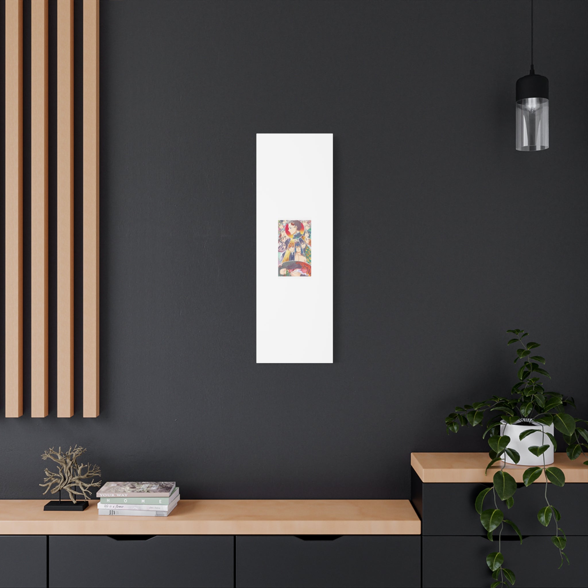 Anime Character Collage Matte Canvas Print - Stretched Wall Art