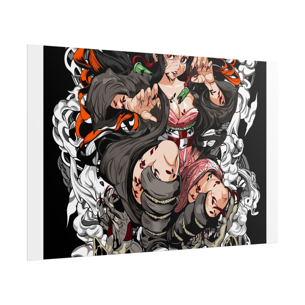 Nezuko Demon Girl Anime Poster — Rolled Collectible Wall Art