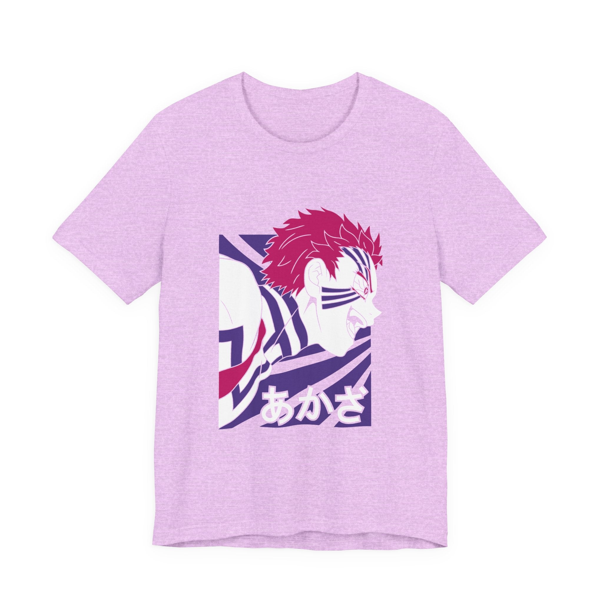 Anime Tiger Face T‑Shirt — Stylized Red & Purple Graphic Tee