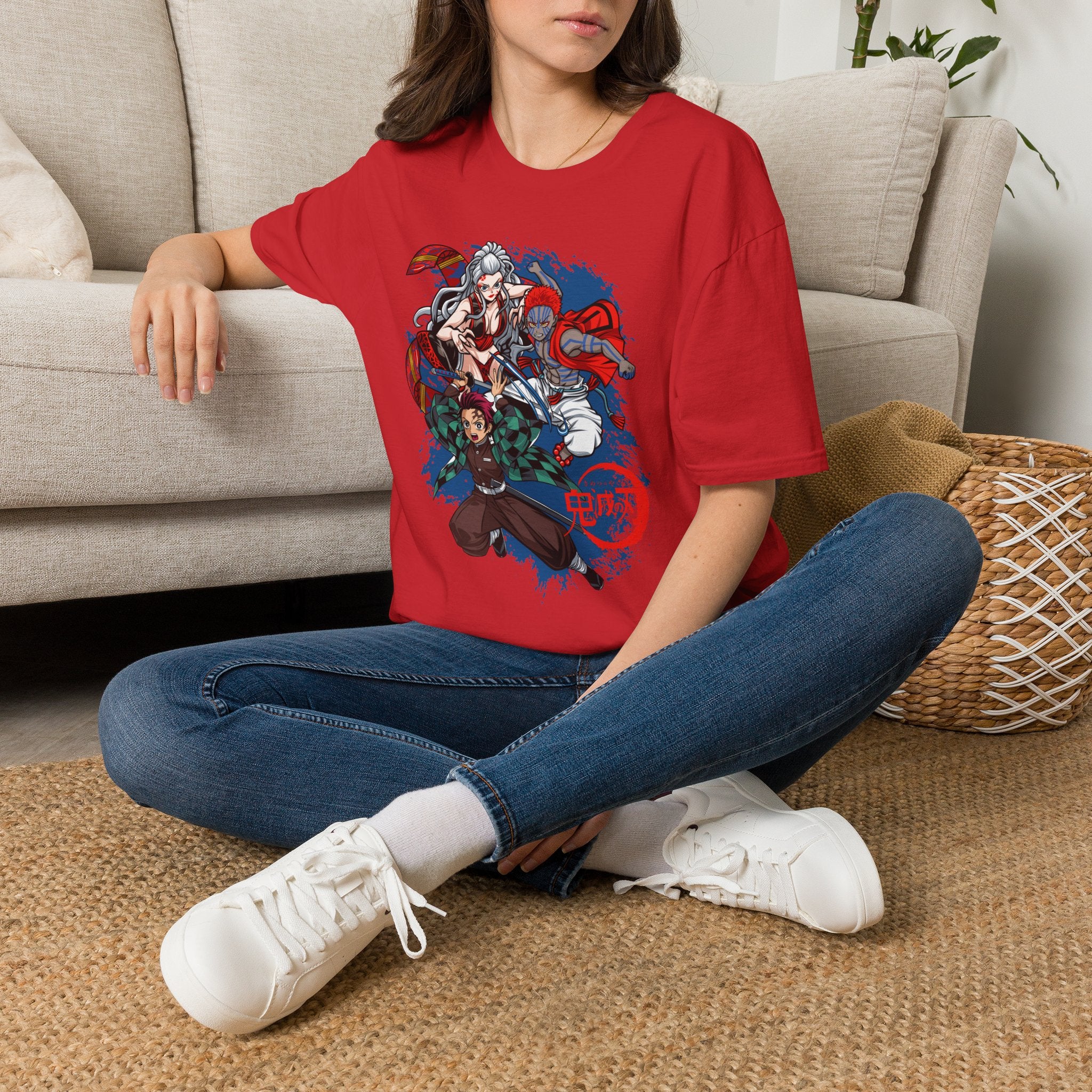 Anime Crew Graphic T-Shirt — Samurai & Fighters Illustration