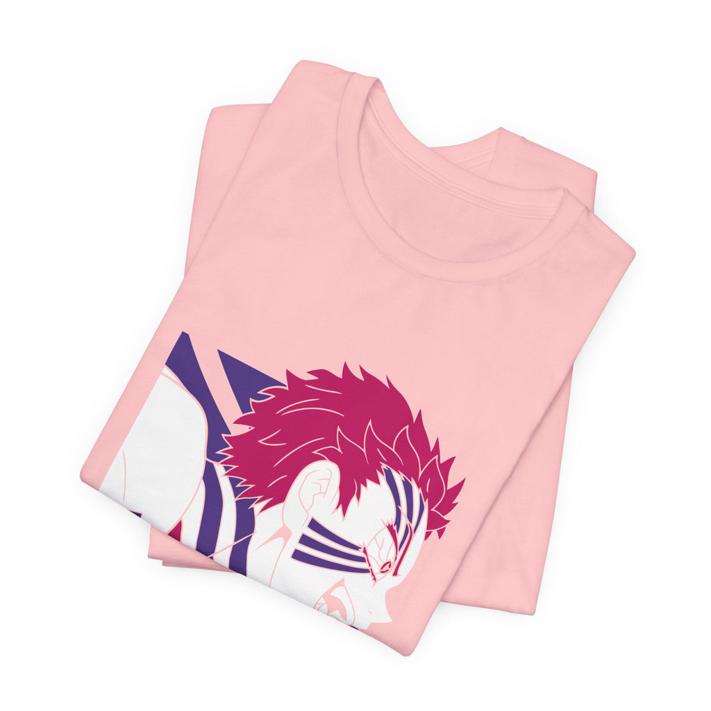 Anime Tiger Face T‑Shirt — Stylized Red & Purple Graphic Tee