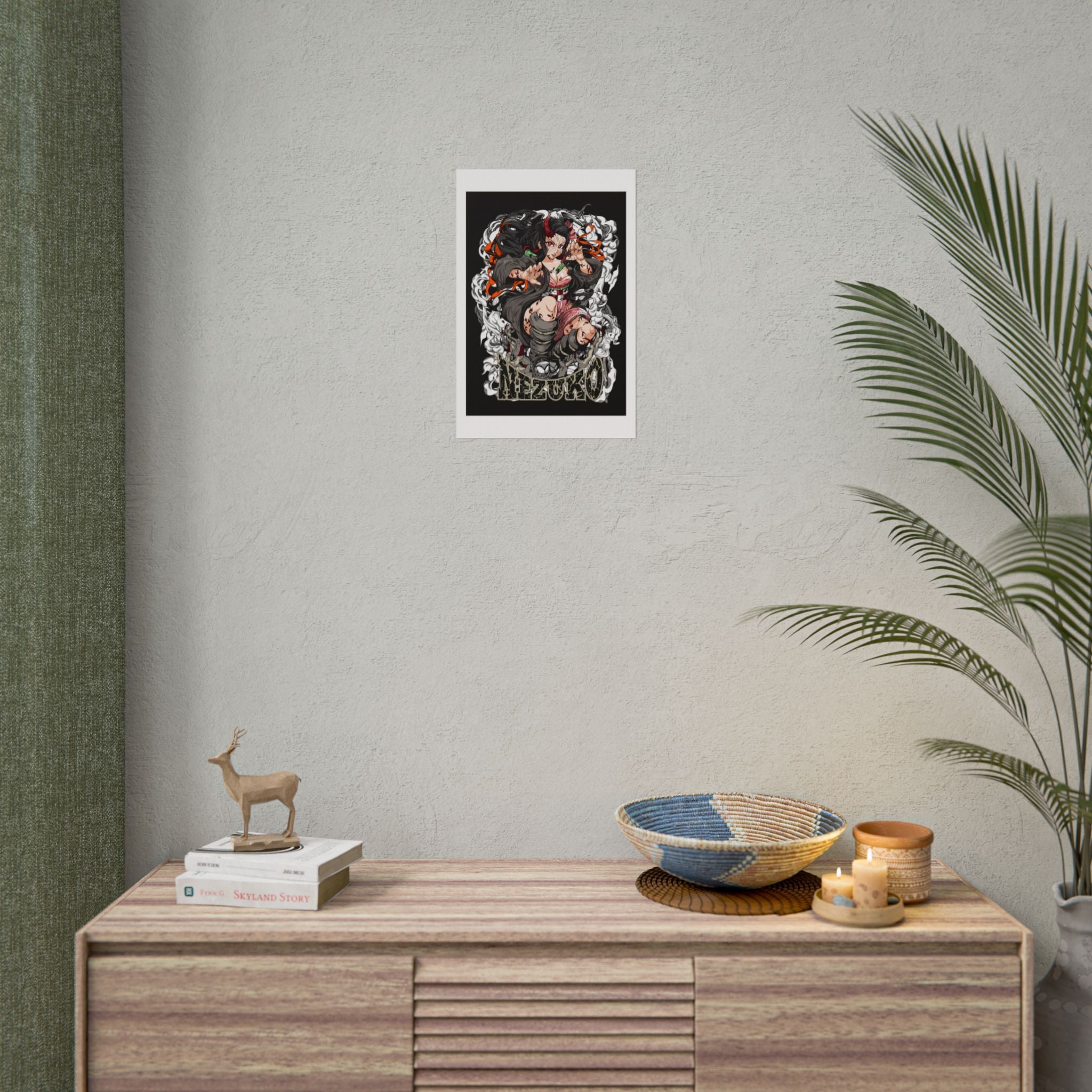 Nezuko Demon Girl Anime Poster — Rolled Collectible Wall Art