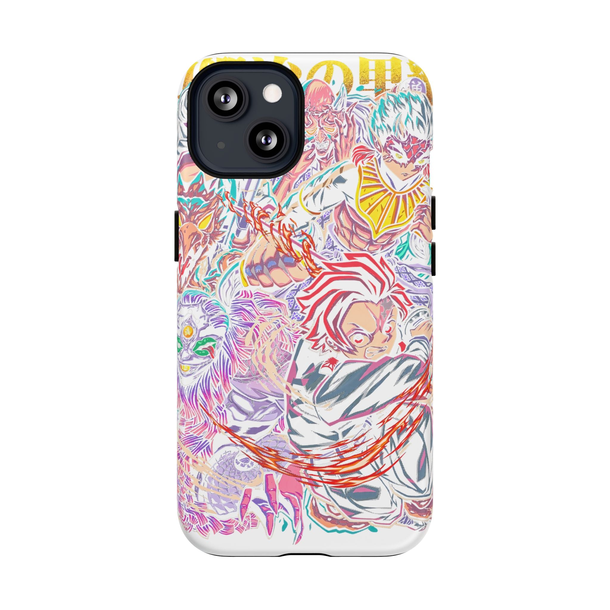 Anime Battle Phone Case — Colorful Demon Slayer Collage Magnetic Case