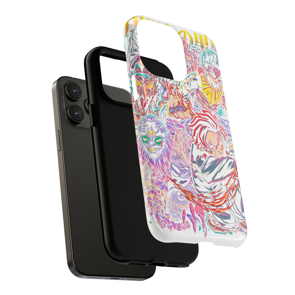 Anime Battle Phone Case — Colorful Demon Slayer Collage Magnetic Case