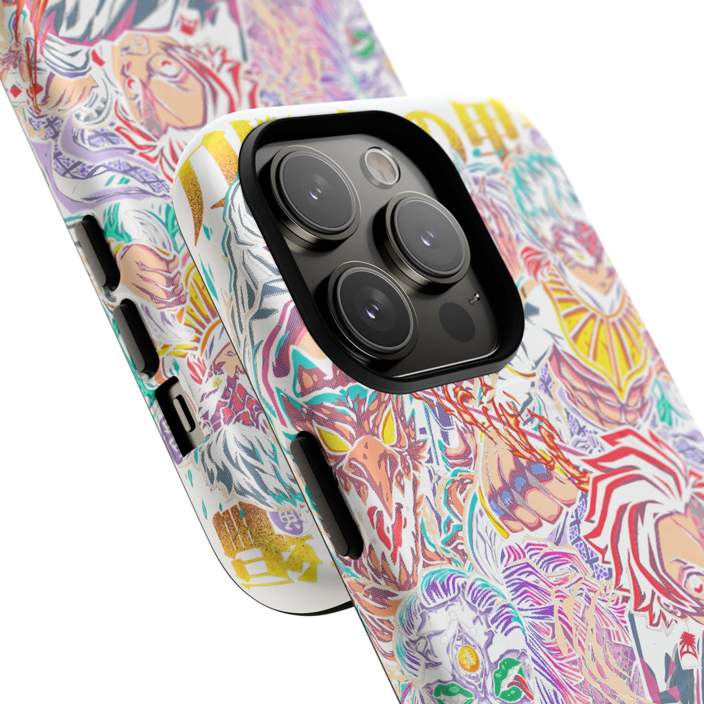 Anime Battle Phone Case — Colorful Demon Slayer Collage Magnetic Case