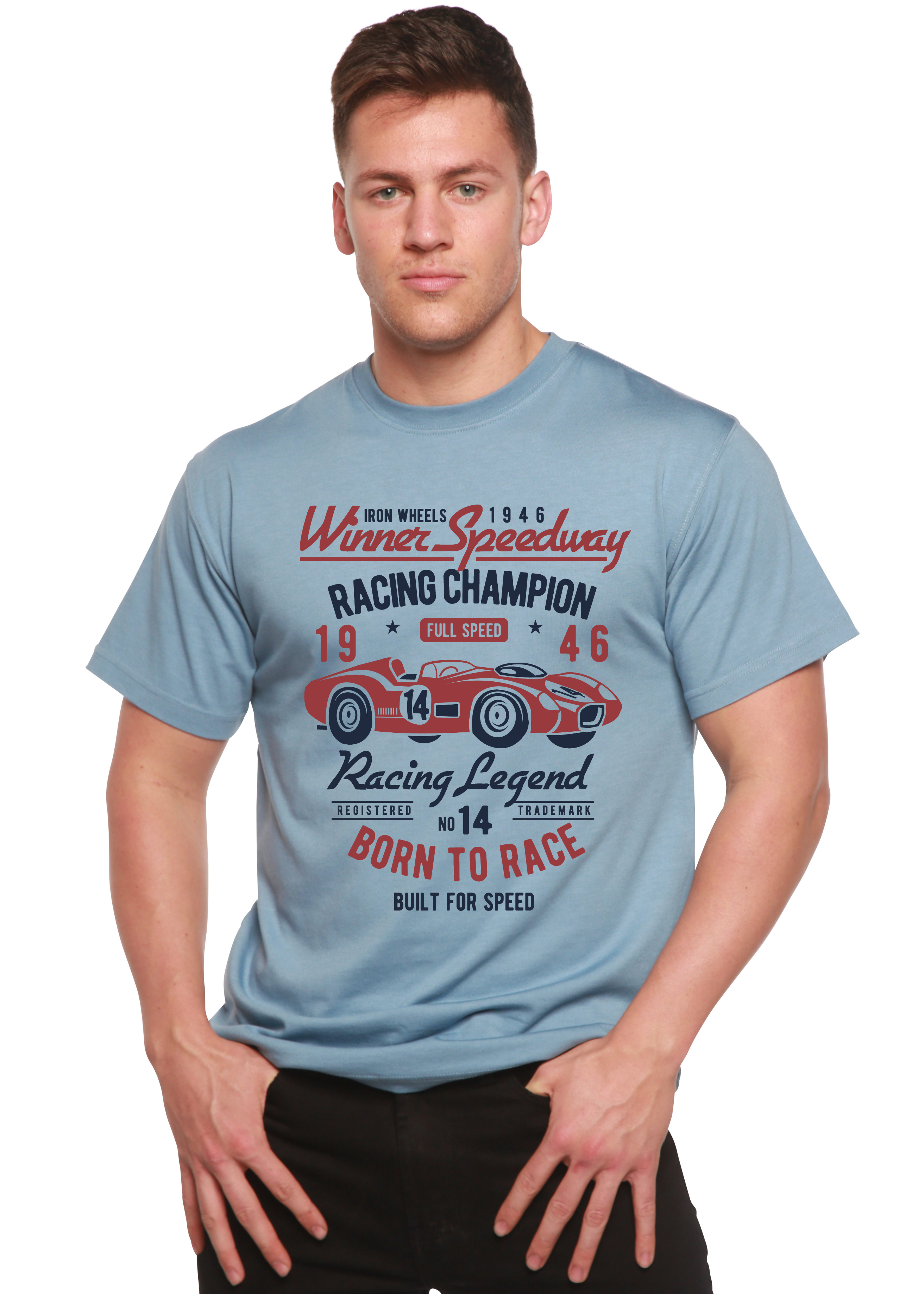 Winner Speedway Spun Bamboo® Men's Bamboo Viscose/Organic Cotton Short Sleeve Graphic T-Shirt