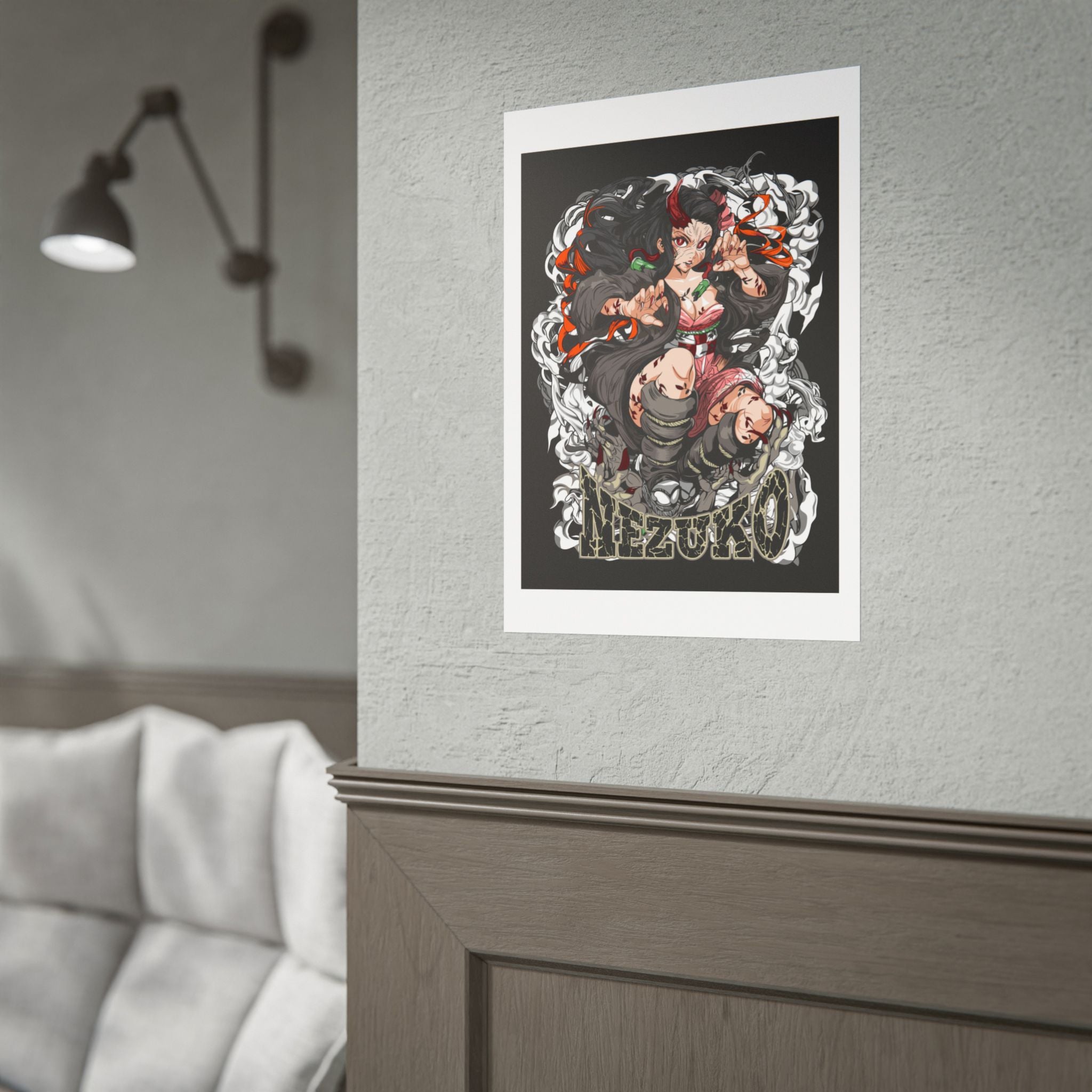 Nezuko Demon Girl Anime Poster — Rolled Collectible Wall Art
