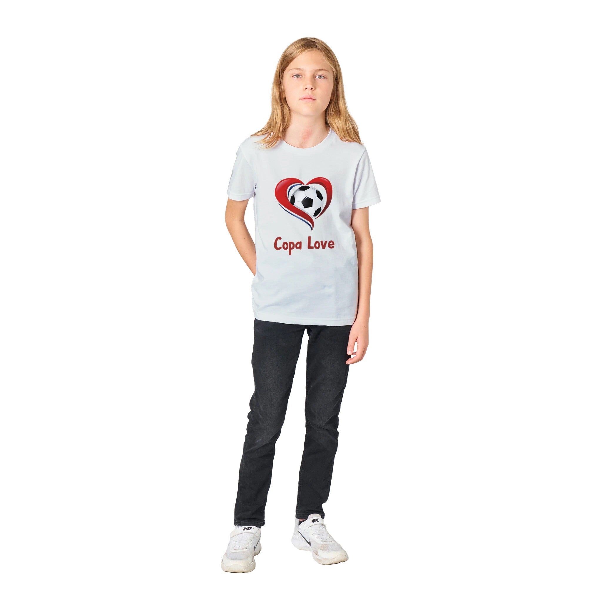 Copa Love Premium Kids T-Shirt: Celebrate Soccer Passion
