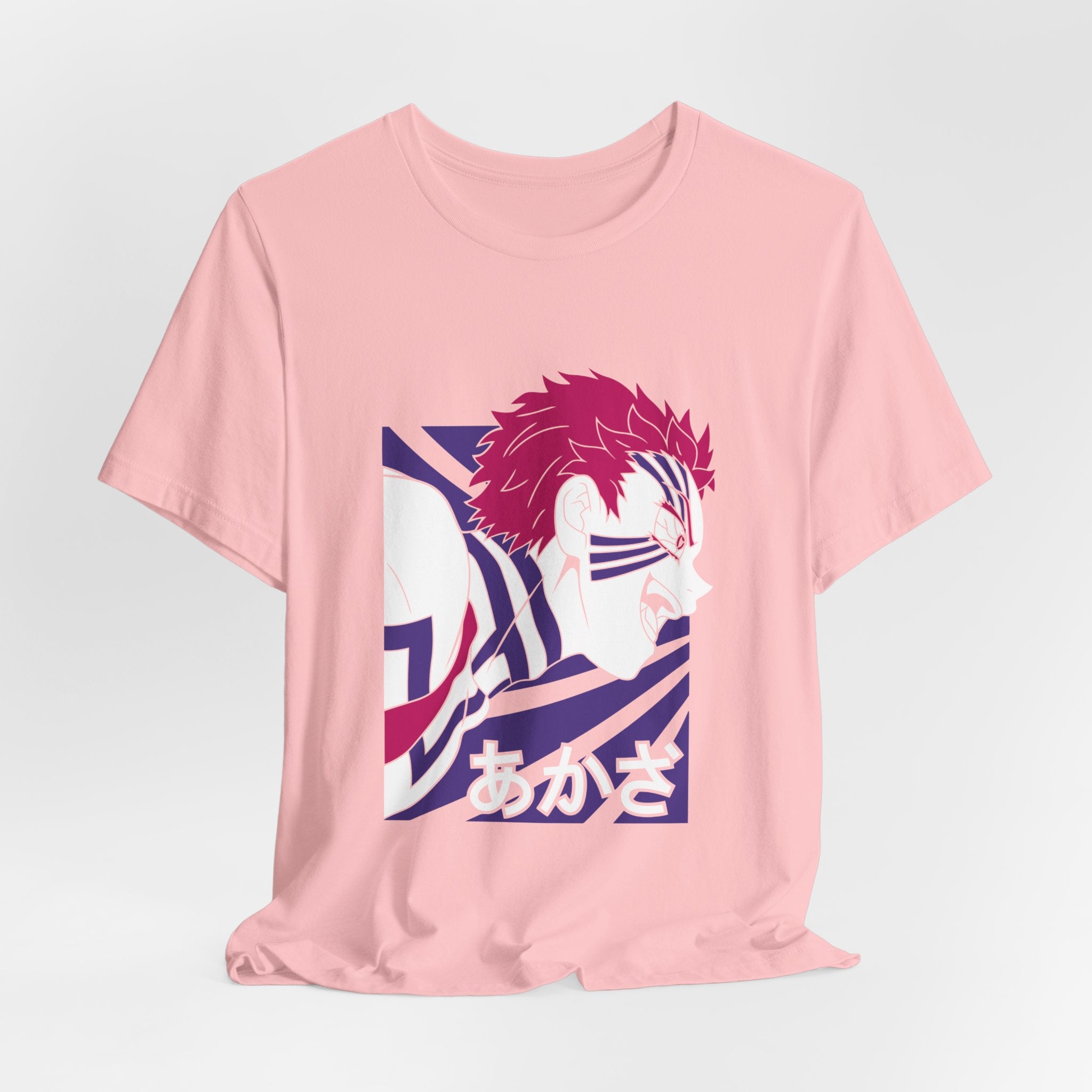 Anime Tiger Face T‑Shirt — Stylized Red & Purple Graphic Tee