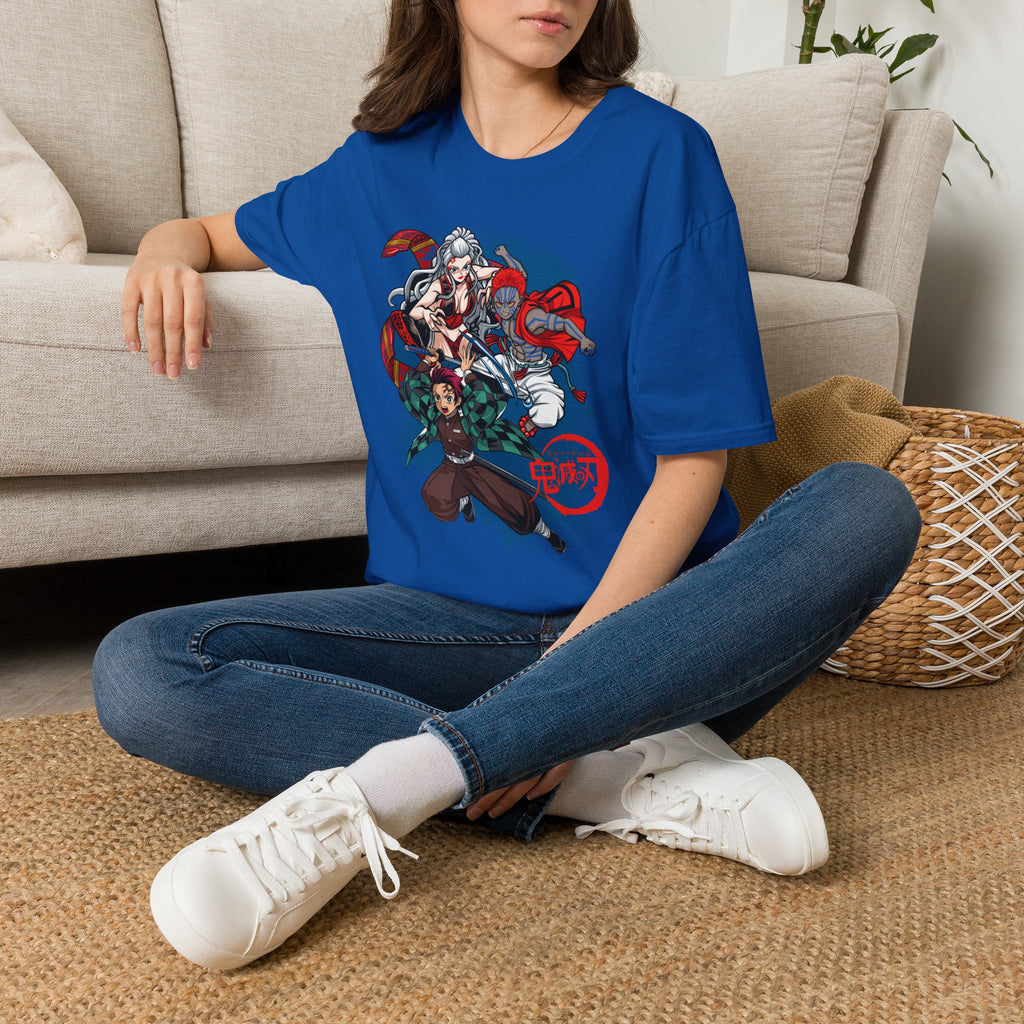 Anime Crew Graphic T-Shirt — Samurai & Fighters Illustration