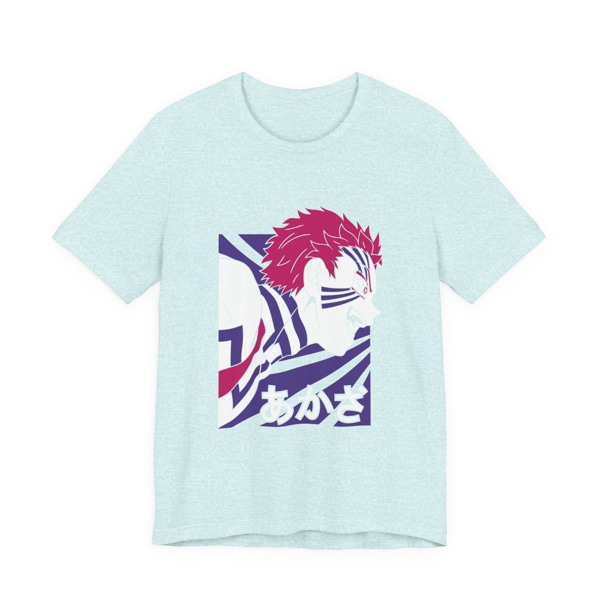 Anime Tiger Face T‑Shirt — Stylized Red & Purple Graphic Tee