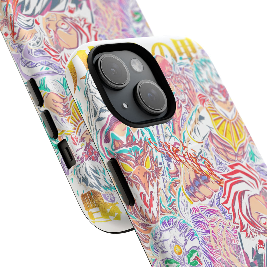 Anime Battle Phone Case — Colorful Demon Slayer Collage Magnetic Case
