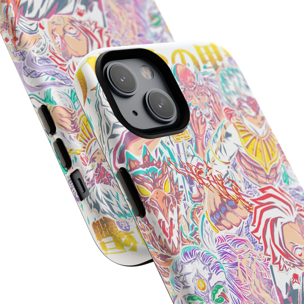Anime Battle Phone Case — Colorful Demon Slayer Collage Magnetic Case