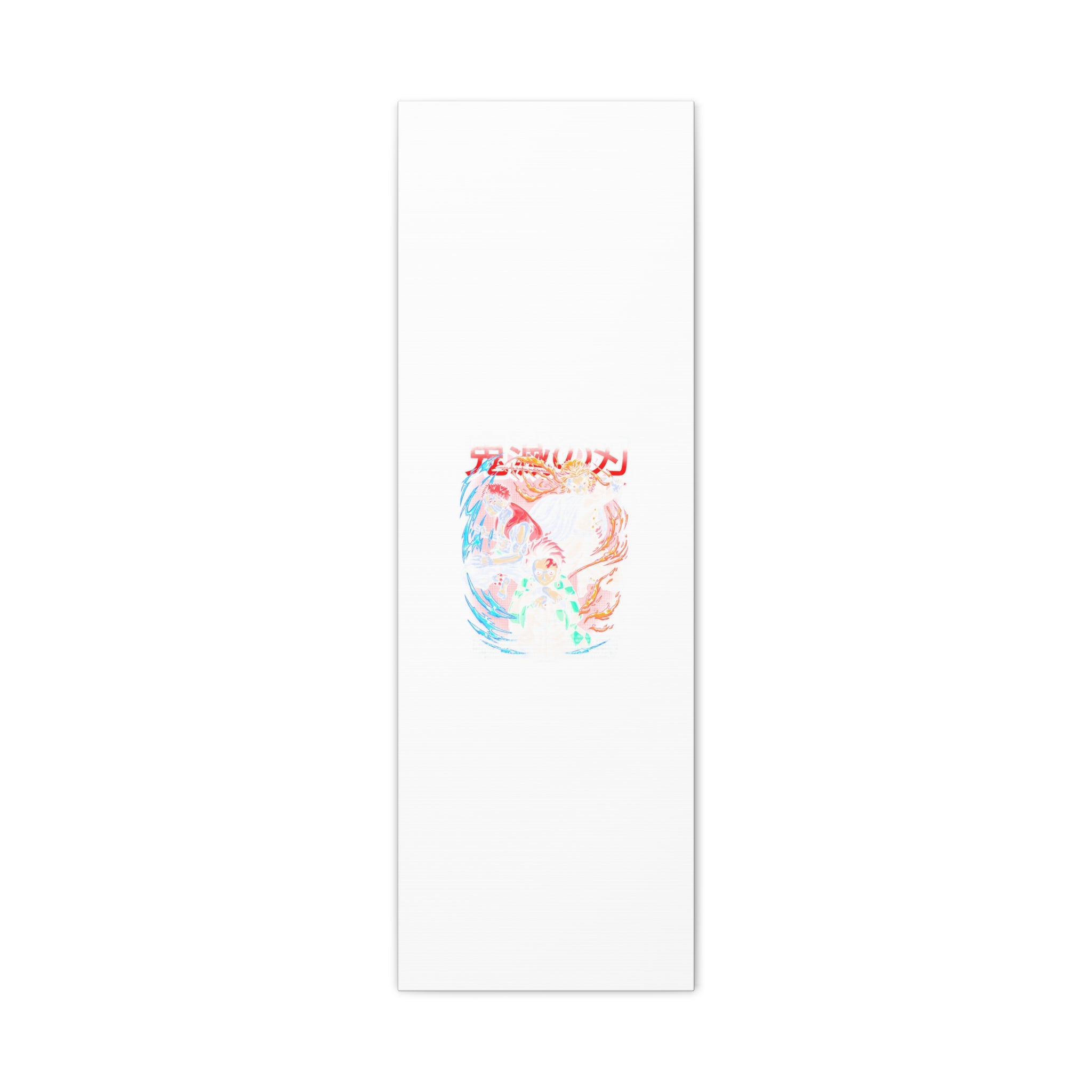 Anime Canvas Wall Art — Demon Slayer Tanjiro & Rengoku Matte Stretched Print