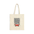 Slightly Crabby Today Tote | Cute Crab Mood Humor, Coastal Summer Canvas