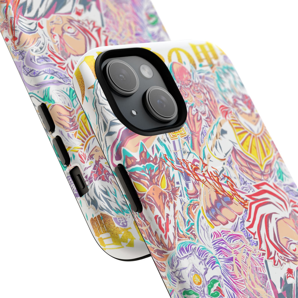 Anime Battle Phone Case — Colorful Demon Slayer Collage Magnetic Case