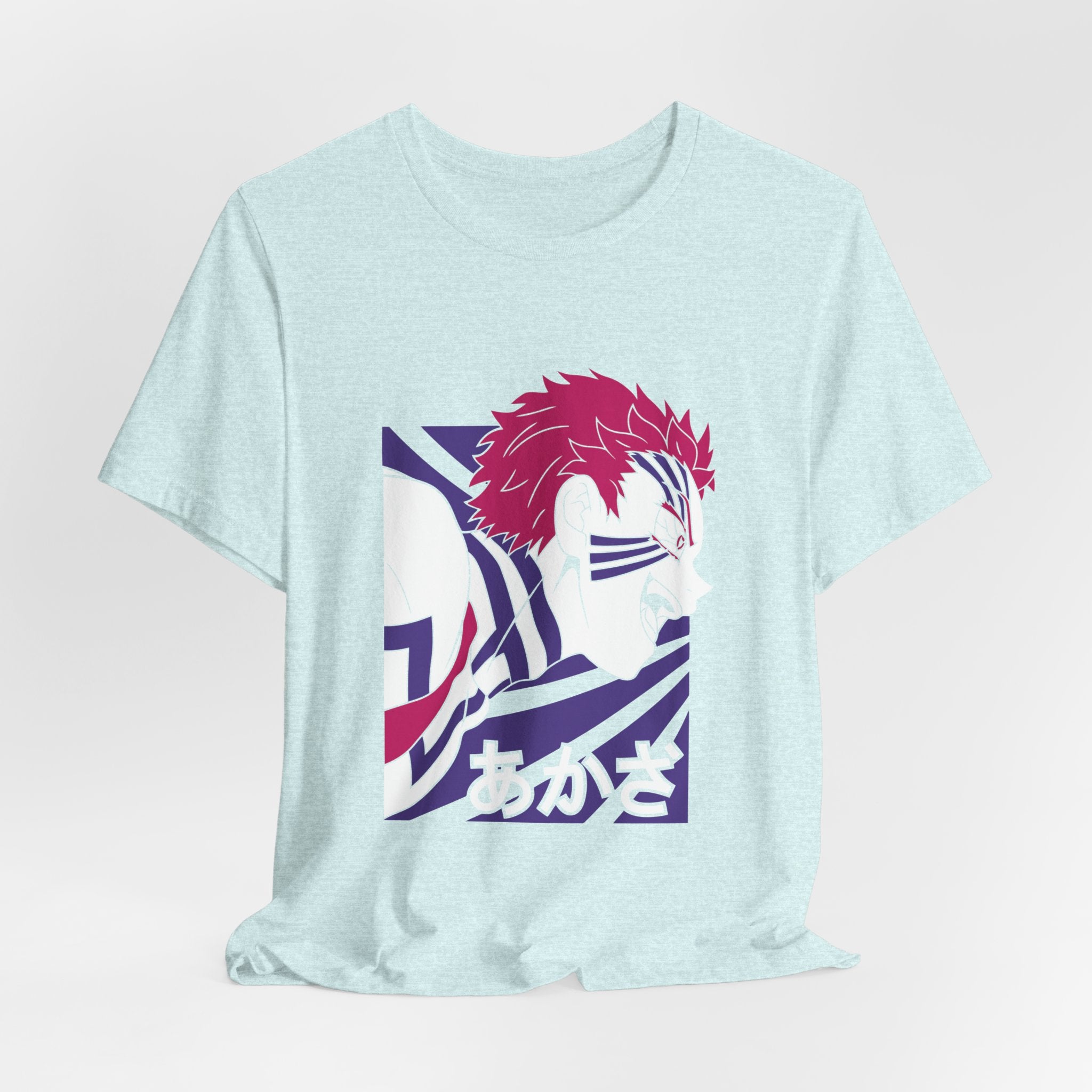 Anime Tiger Face T‑Shirt — Stylized Red & Purple Graphic Tee
