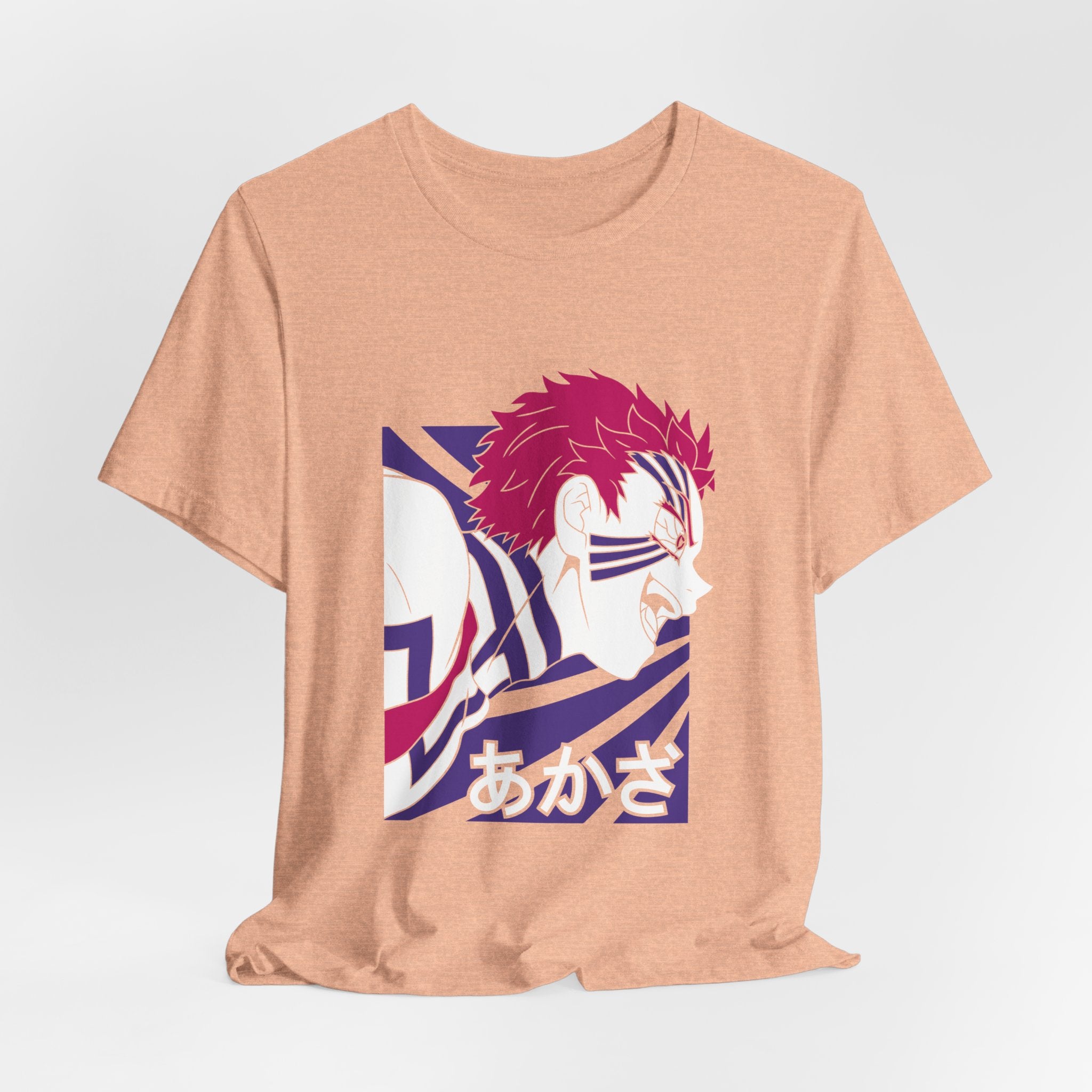 Anime Tiger Face T‑Shirt — Stylized Red & Purple Graphic Tee