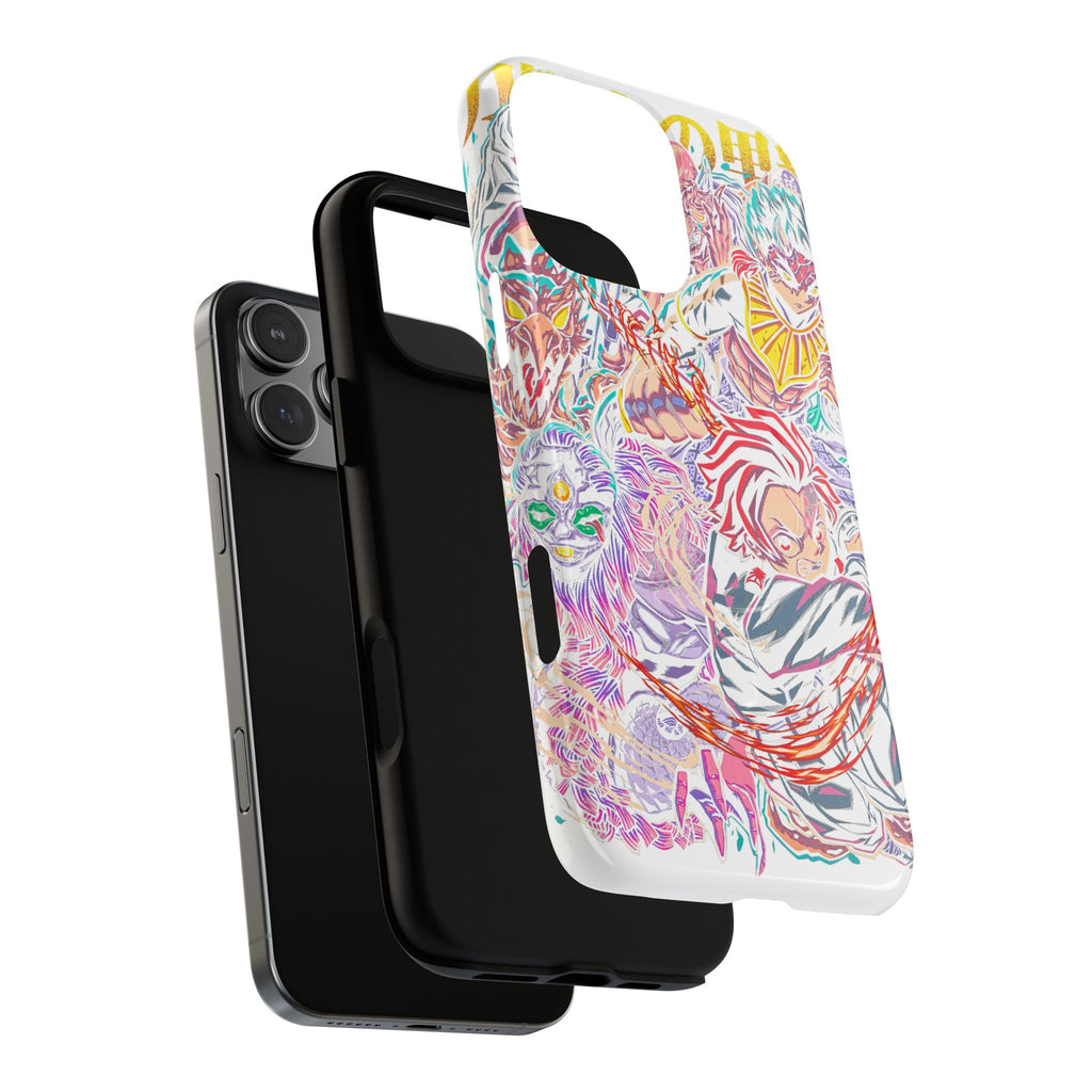 Anime Battle Phone Case — Colorful Demon Slayer Collage Magnetic Case