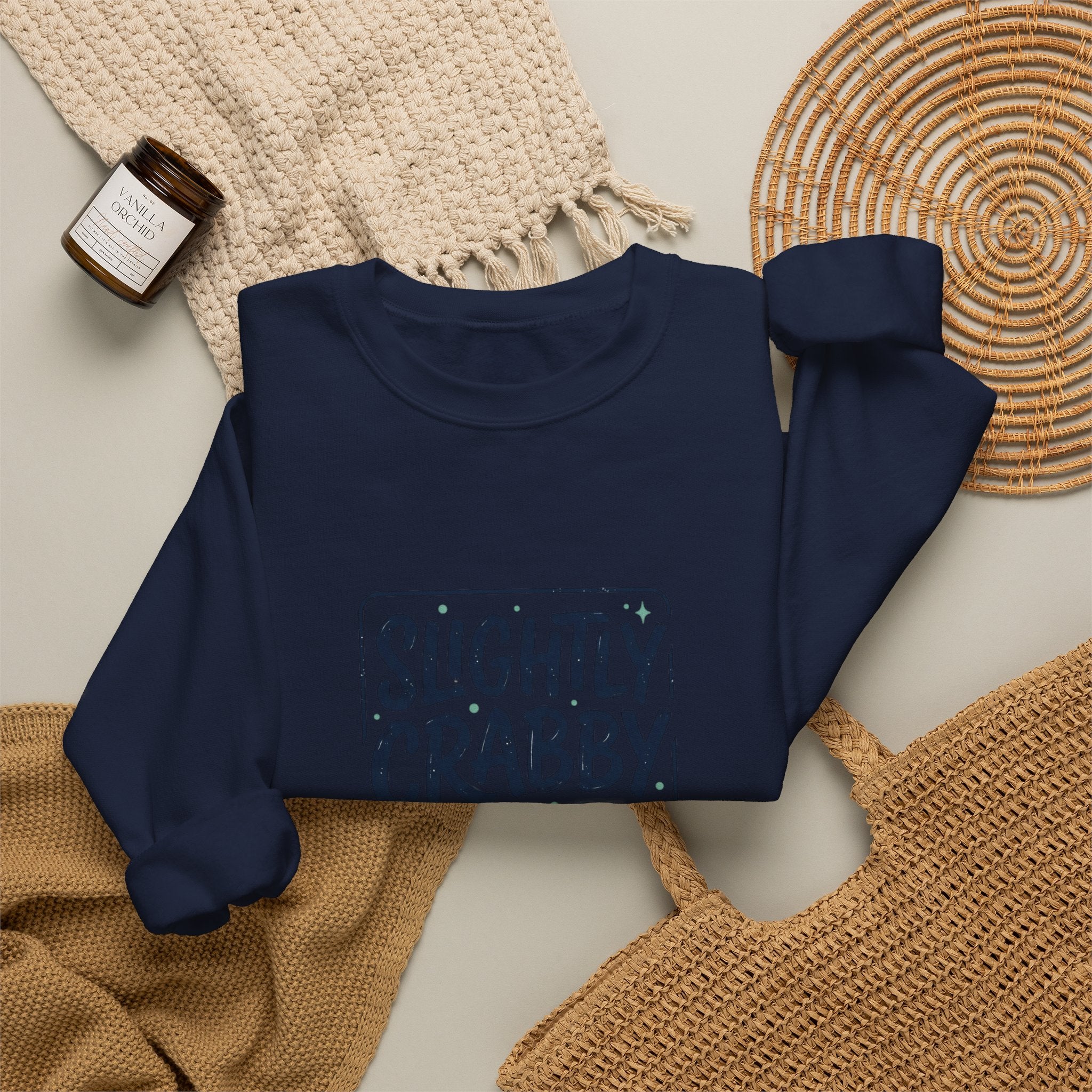 Slightly Crabby Today Sweatshirt | Crab Mood, Coastal Sarcasm