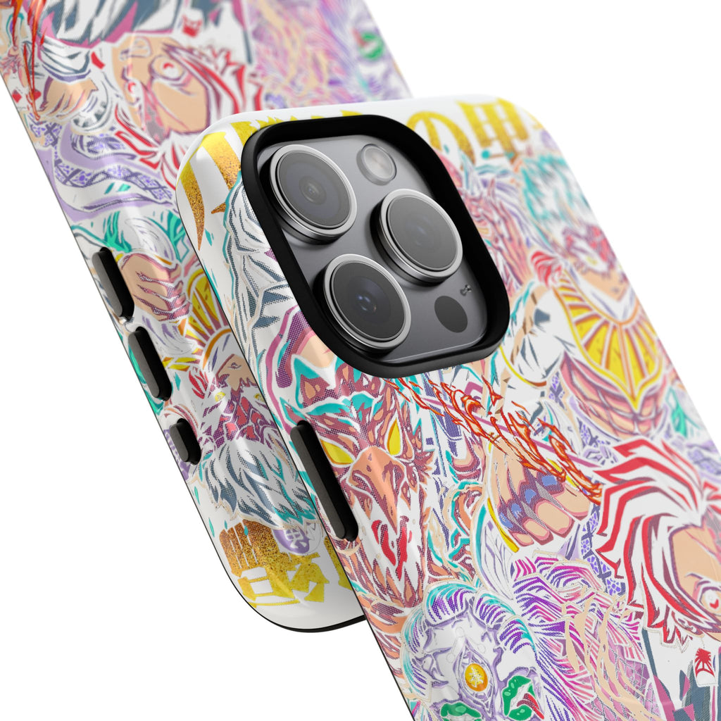 Anime Battle Phone Case — Colorful Demon Slayer Collage Magnetic Case
