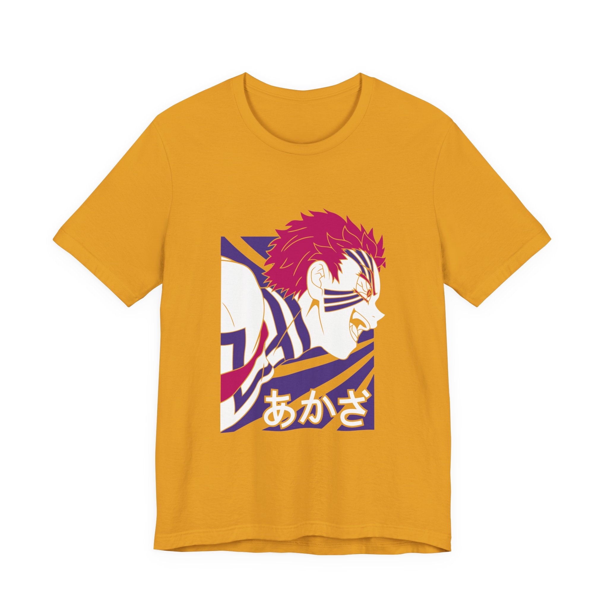 Anime Tiger Face T‑Shirt — Stylized Red & Purple Graphic Tee