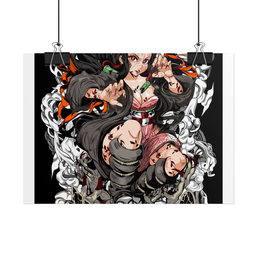 Nezuko Demon Girl Anime Poster — Rolled Collectible Wall Art