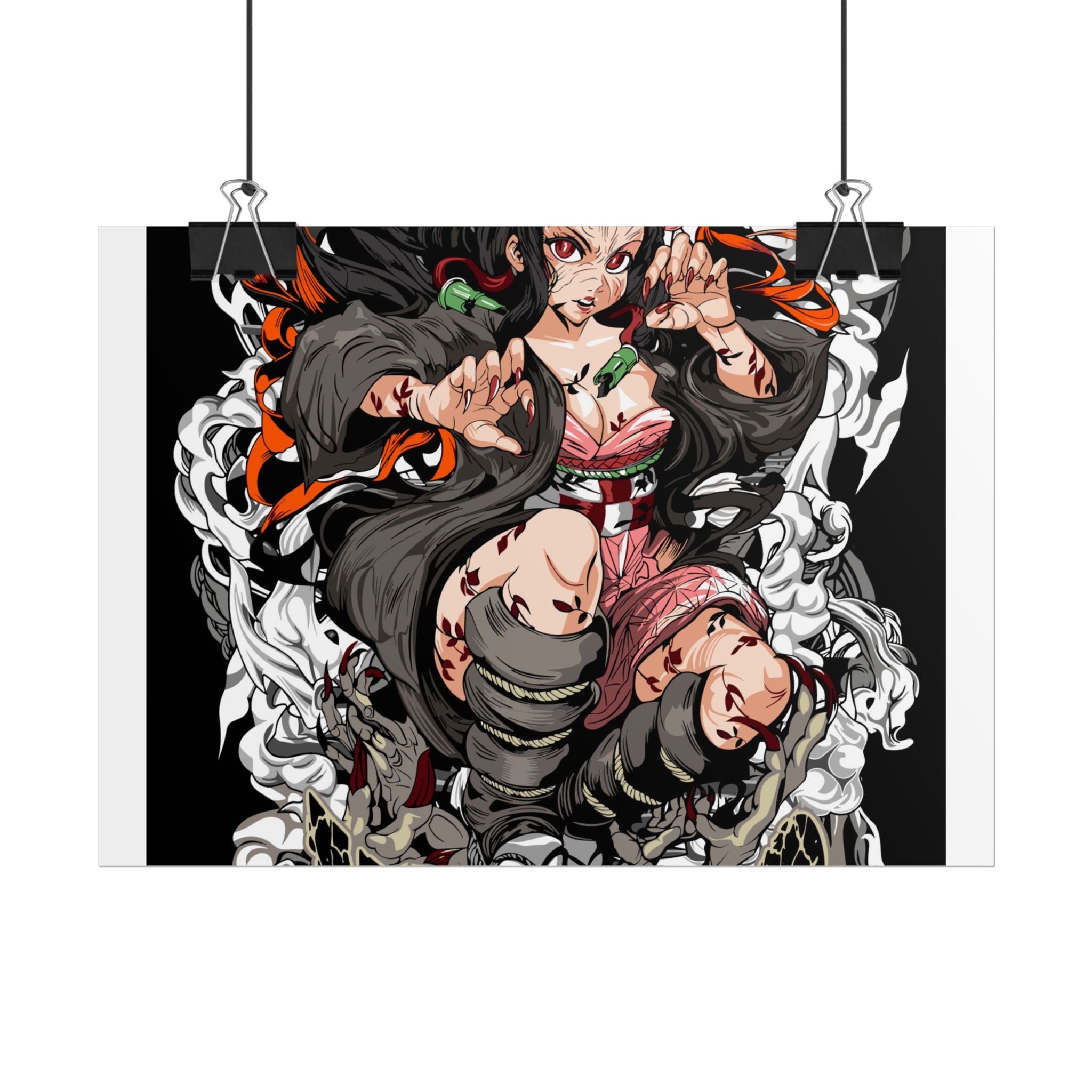 Nezuko Demon Girl Anime Poster — Rolled Collectible Wall Art