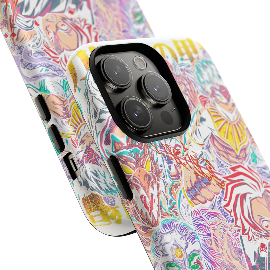 Anime Battle Phone Case — Colorful Demon Slayer Collage Magnetic Case