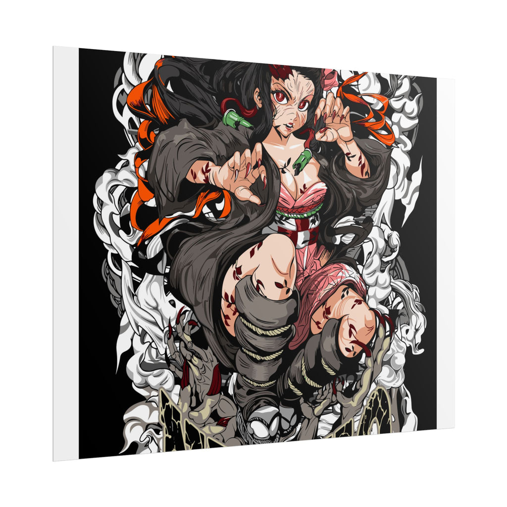 Nezuko Demon Girl Anime Poster — Rolled Collectible Wall Art