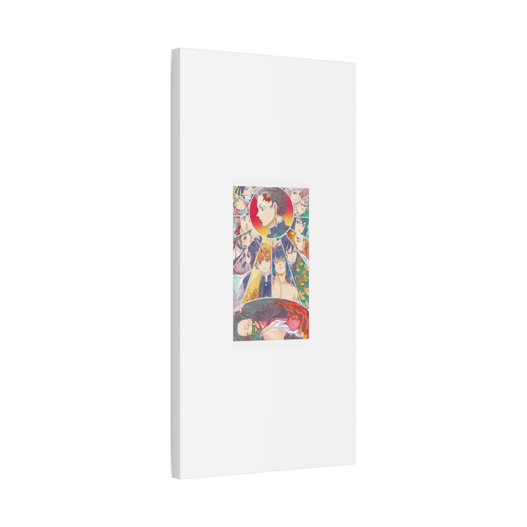 Anime Character Collage Matte Canvas Print - Stretched Wall Art