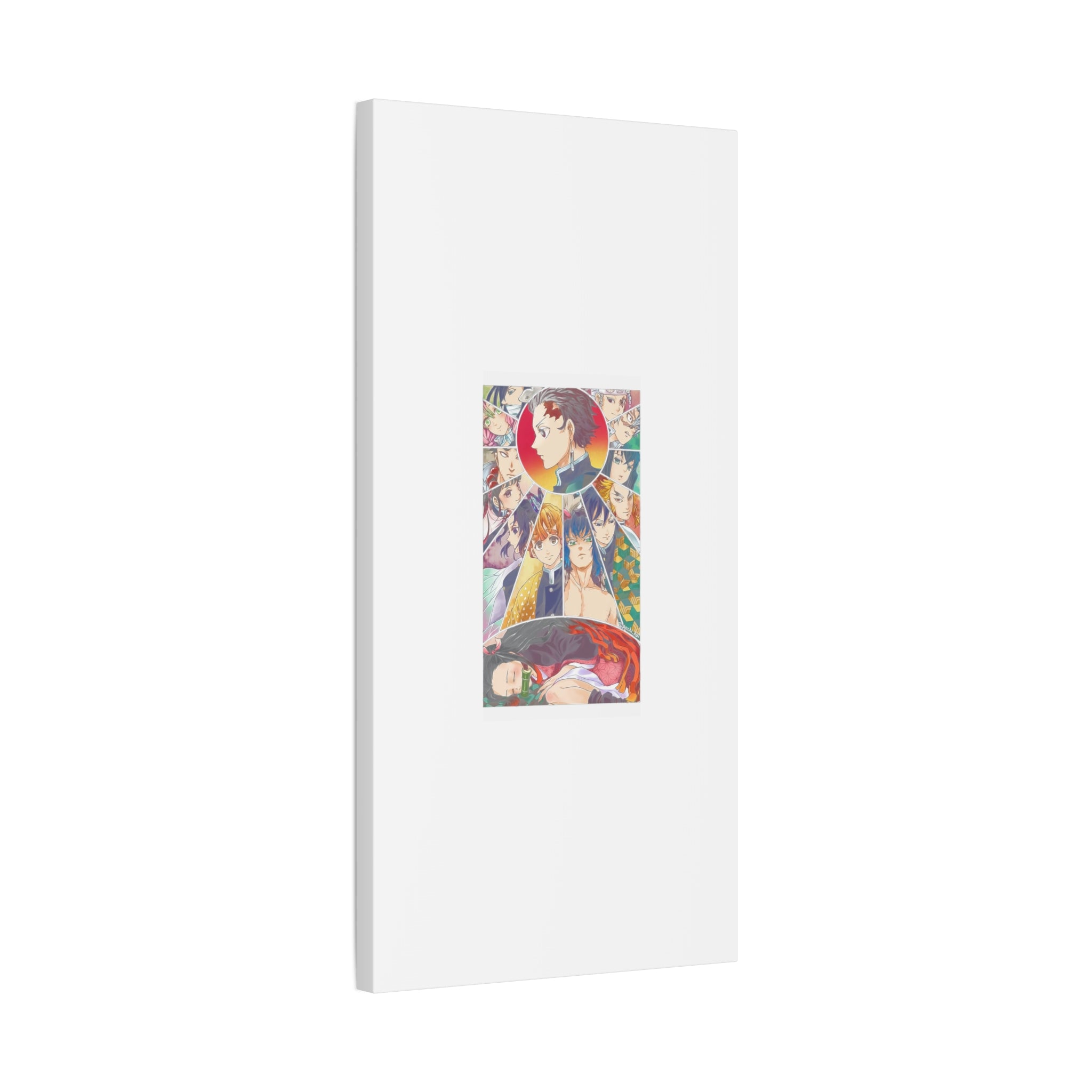Anime Character Collage Matte Canvas Print - Stretched Wall Art