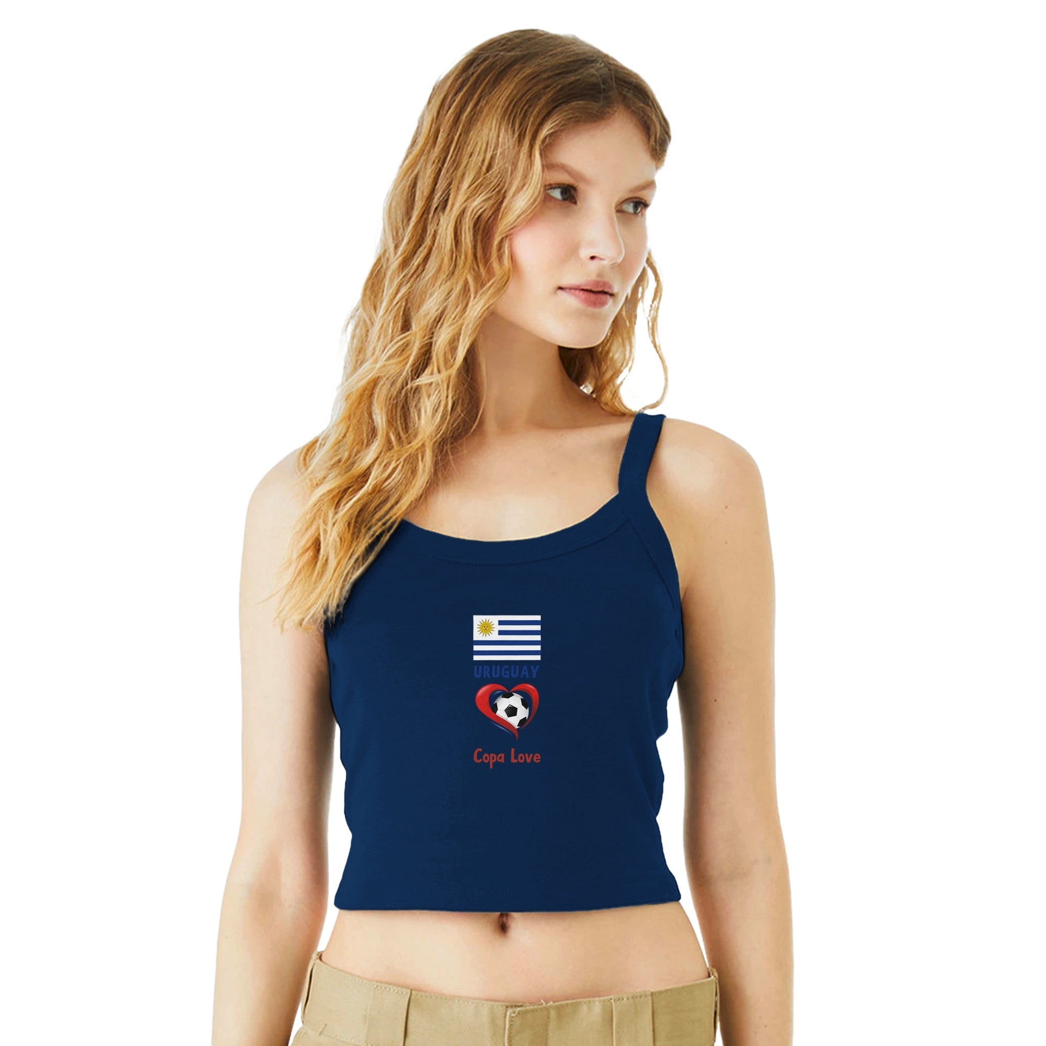 URAGUAY - Copa love Women's Micro Ribbed Scoop Tank | Bella + Canvas