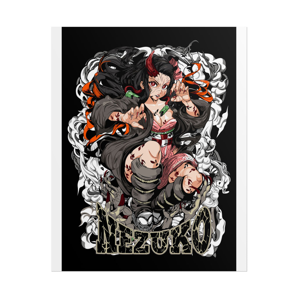 Nezuko Demon Girl Anime Poster — Rolled Collectible Wall Art