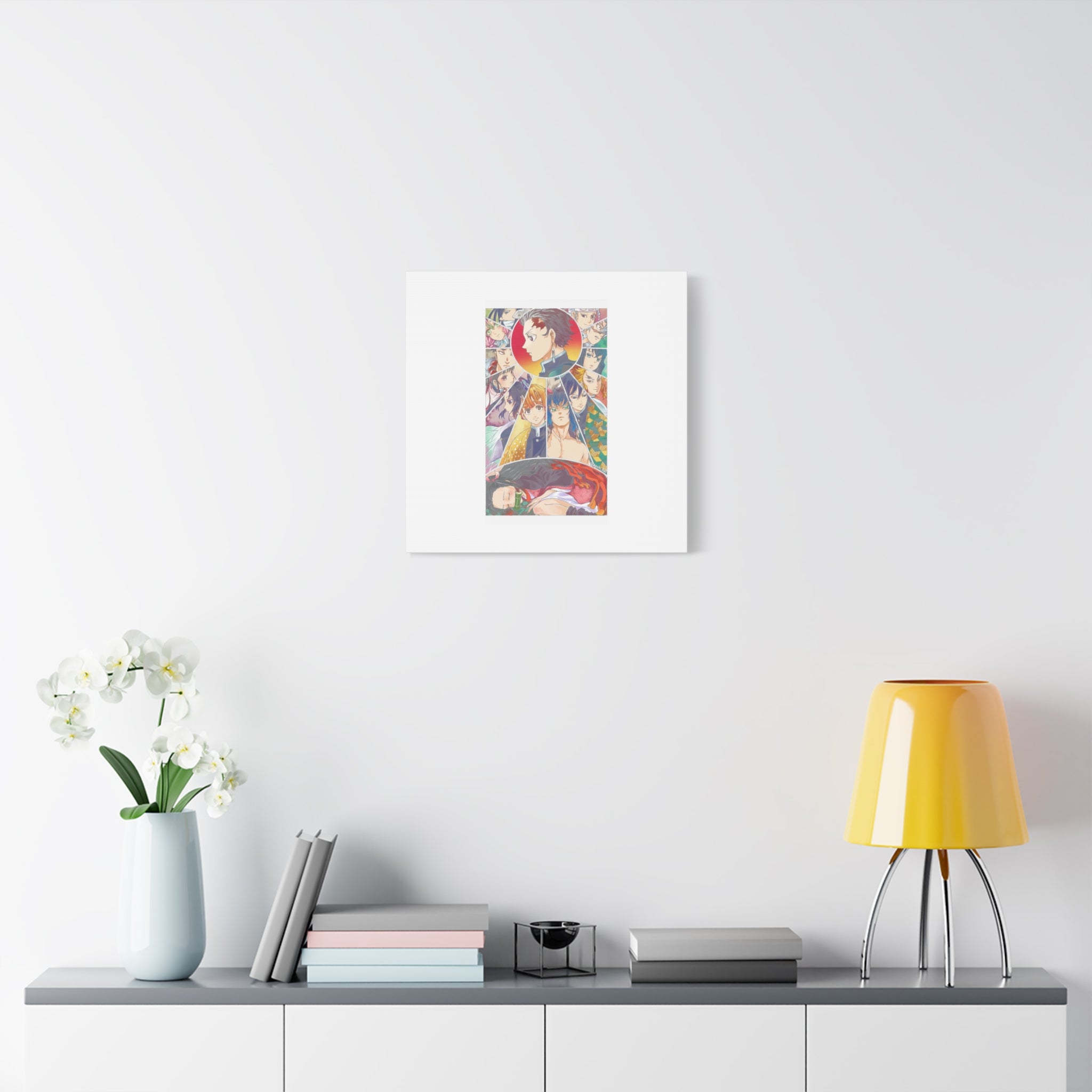 Anime Character Collage Matte Canvas Print - Stretched Wall Art