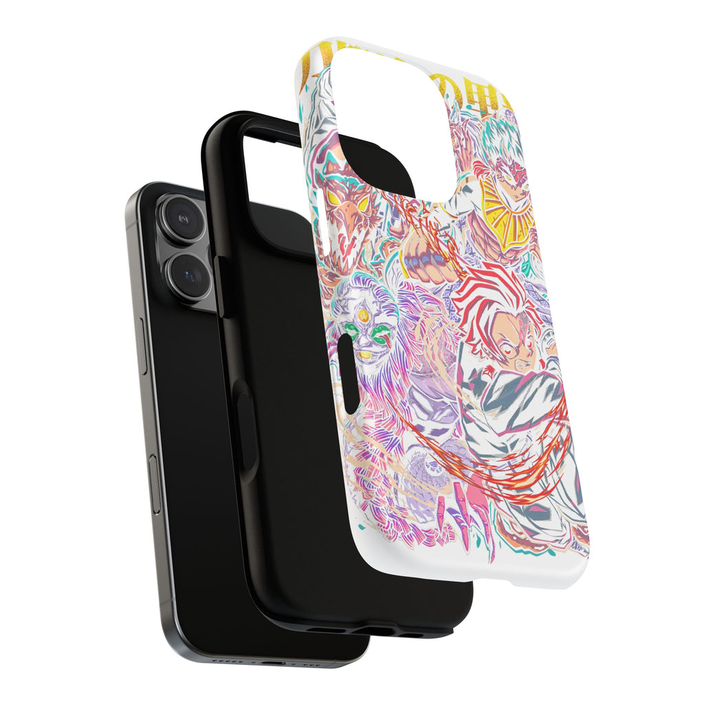 Anime Battle Phone Case — Colorful Demon Slayer Collage Magnetic Case