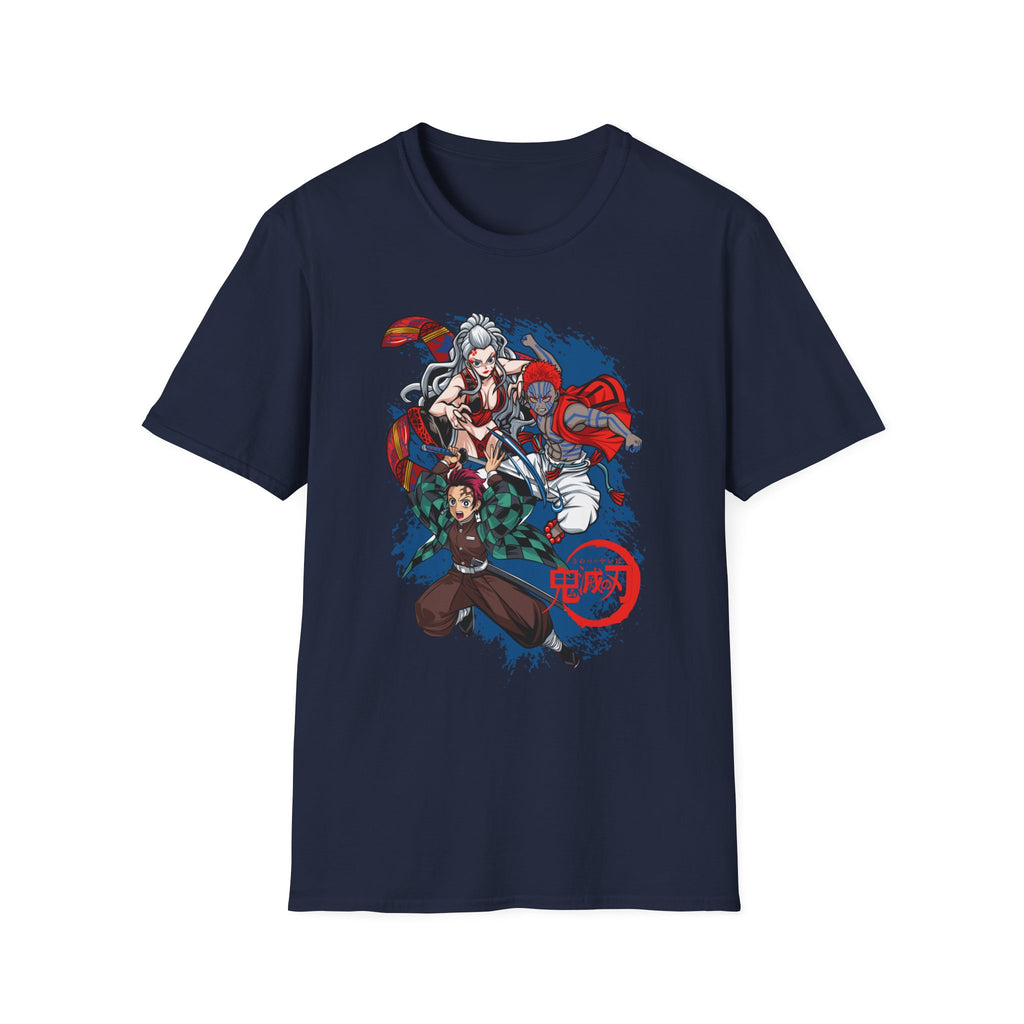 Anime Crew Graphic T-Shirt — Samurai & Fighters Illustration