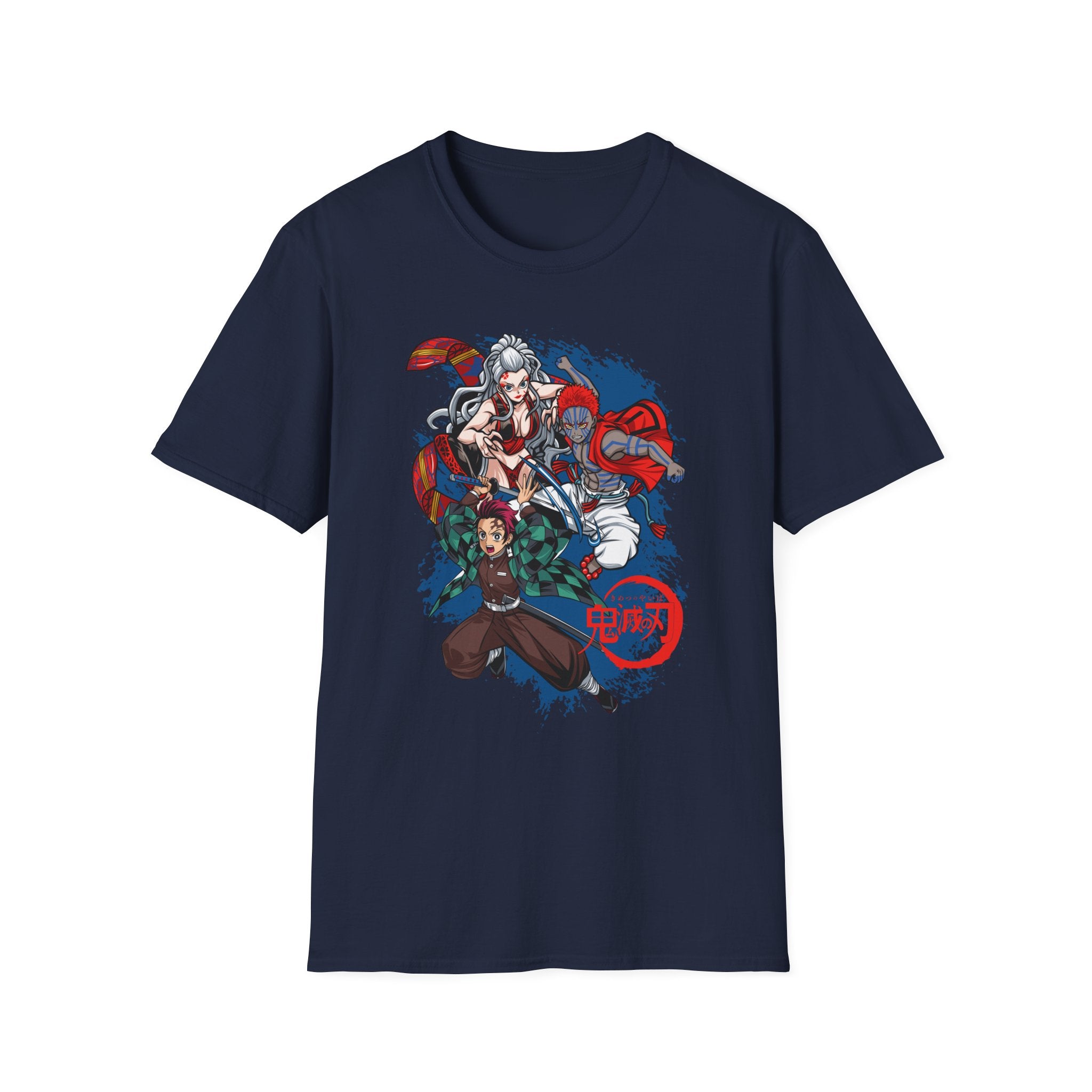 Anime Crew Graphic T-Shirt — Samurai & Fighters Illustration