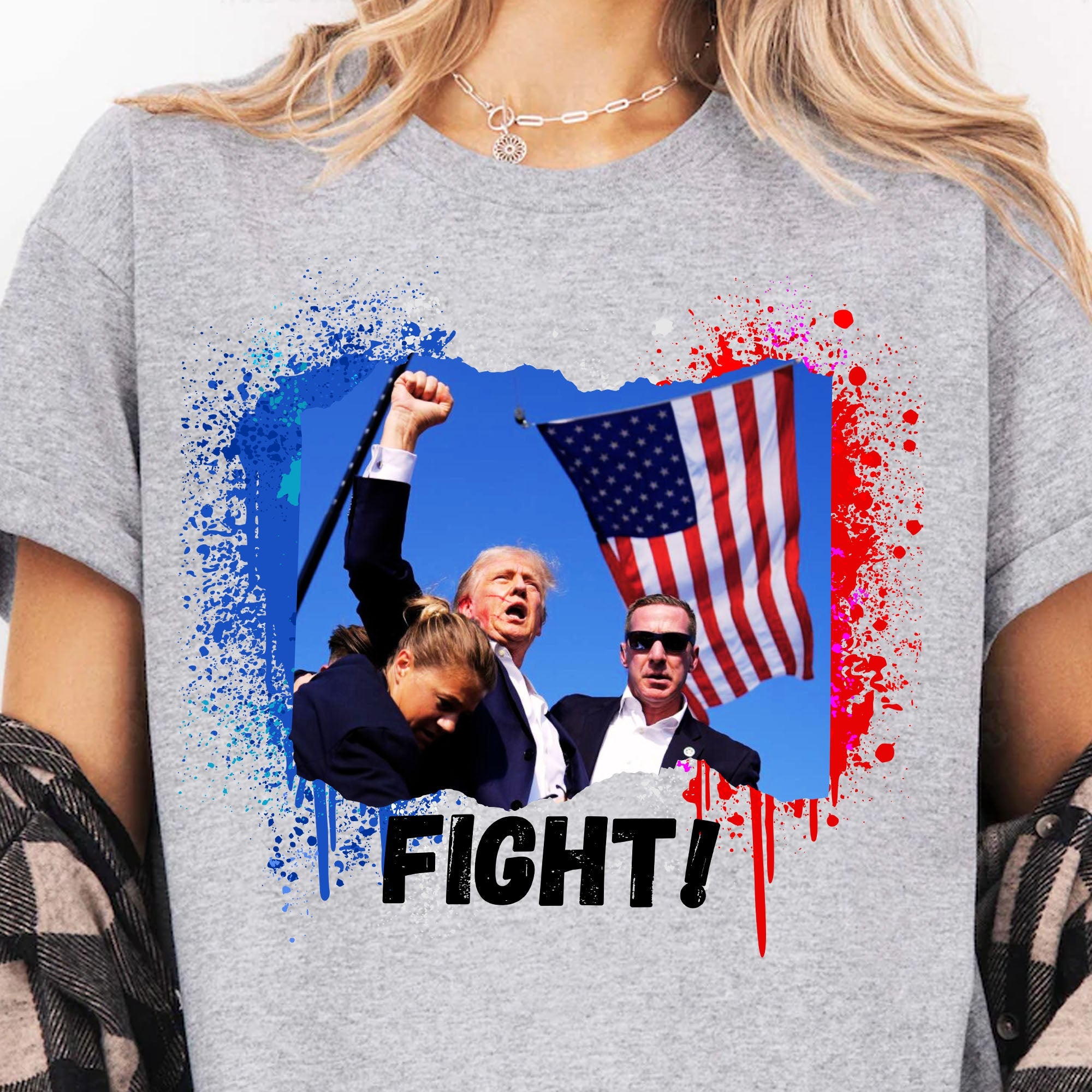 Trump Fight 2024 Shirt Pennsylvania Rally, Shirt Bright C1111 - GOP