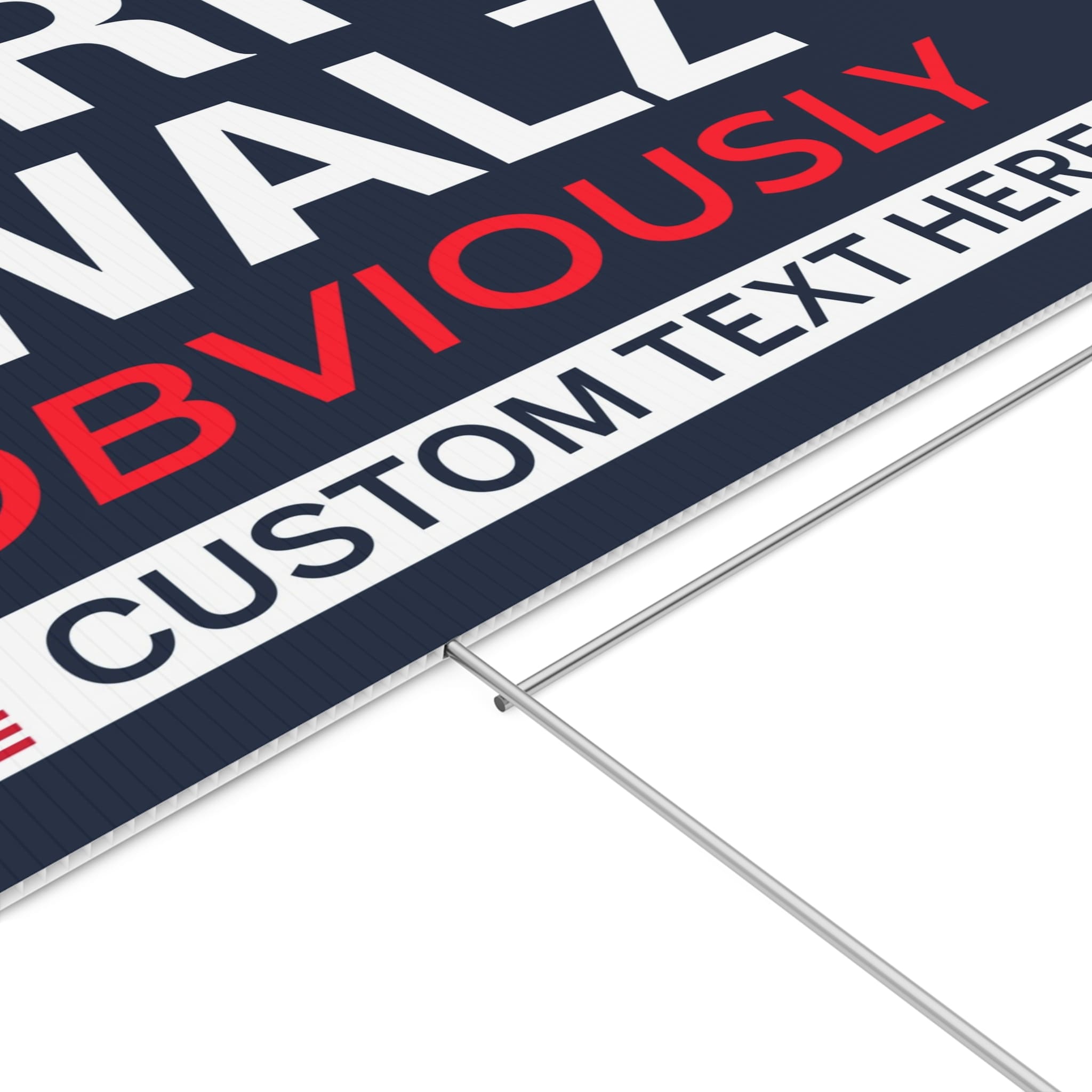 Harris Walz Obviously Yard Sign | Kamala Harris 2024 Yard Sign | Democrat Yard Sign T1428 - KH2