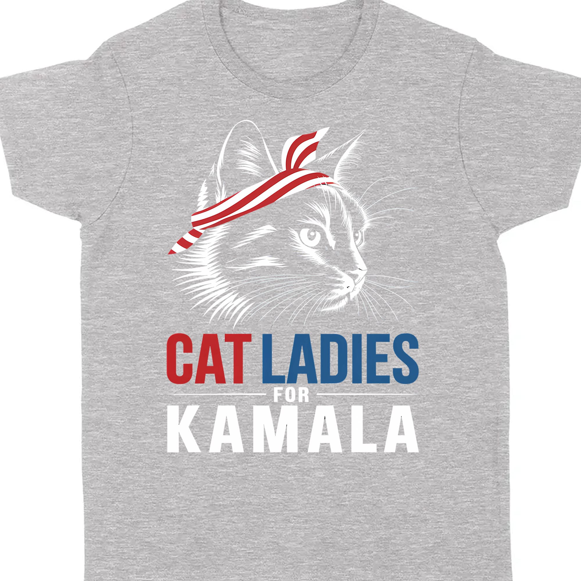 Cat Ladies For Kamala Shirt | Kamala Harris 2024 Shirt | Democrat Shirt Dark K1483 - KH2