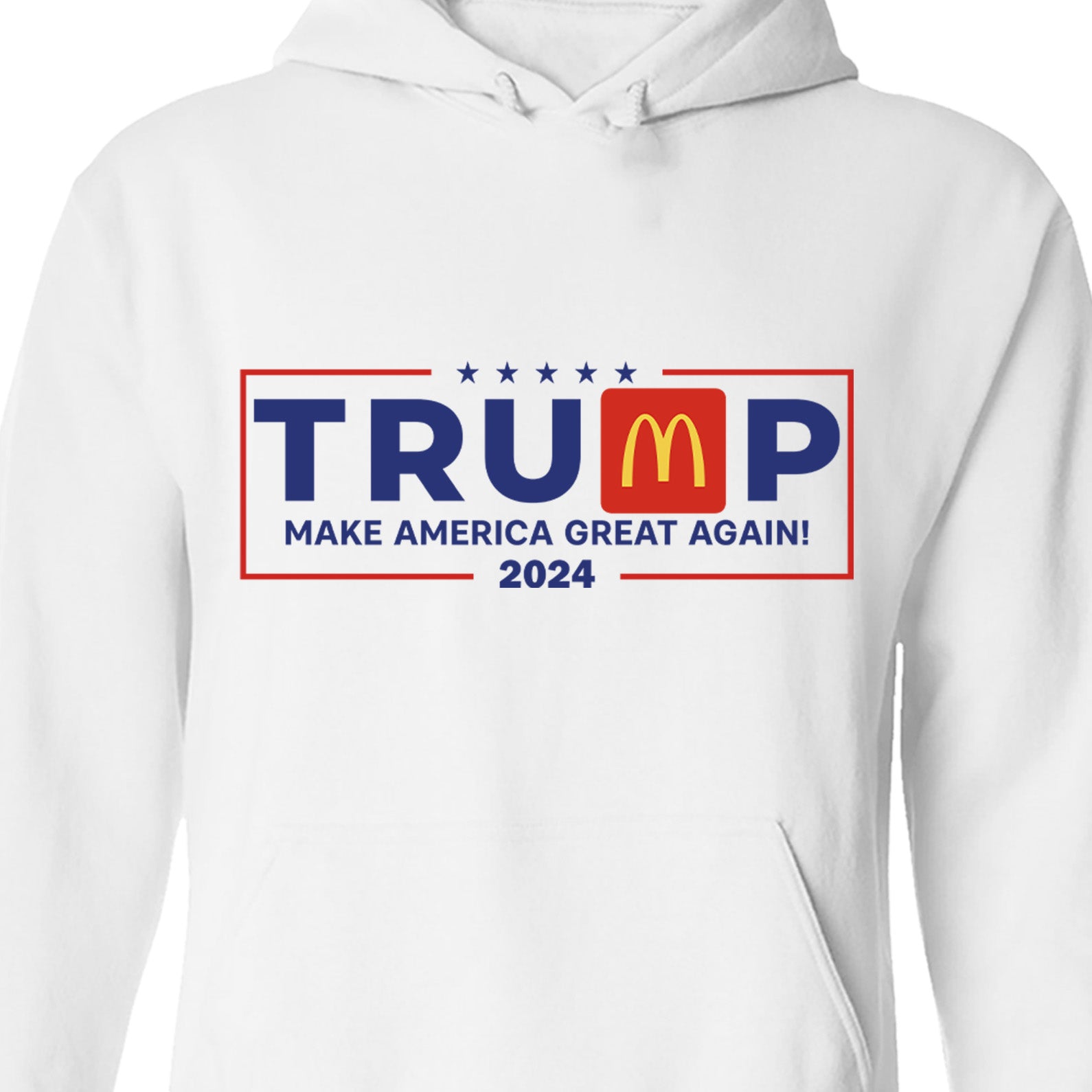Trump Make America Great Again Sweatshirt, Trendy Trump McDonalds Sweatshirt, Trump Supporters 2024 Ugly Sweatshirt T1624 - GOP