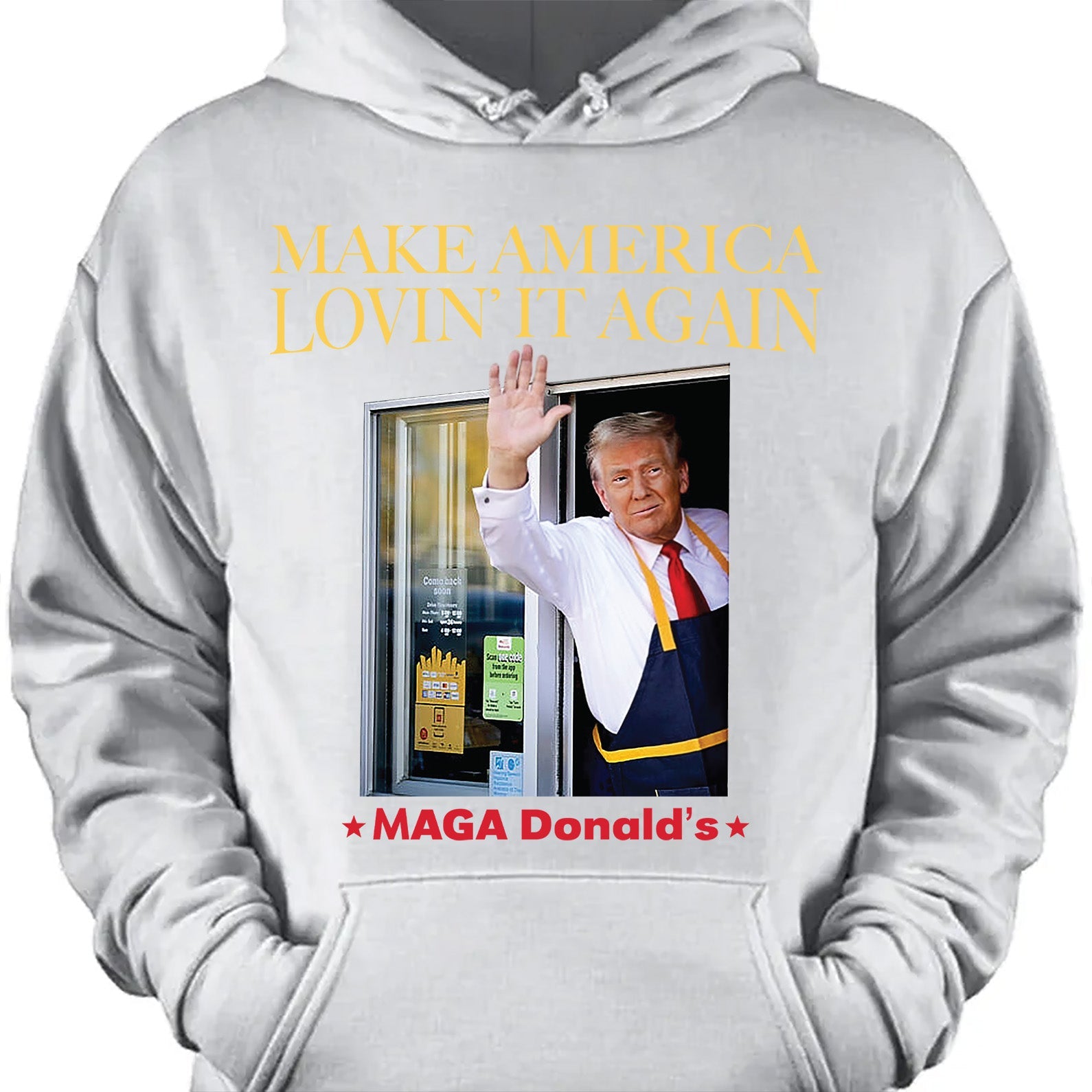 Trump McDonalds Shirt | Trendy MAGA Lovin' It Shirt | Republican Shirt | Trump Supporter Shirt Dark T1629 - GOP