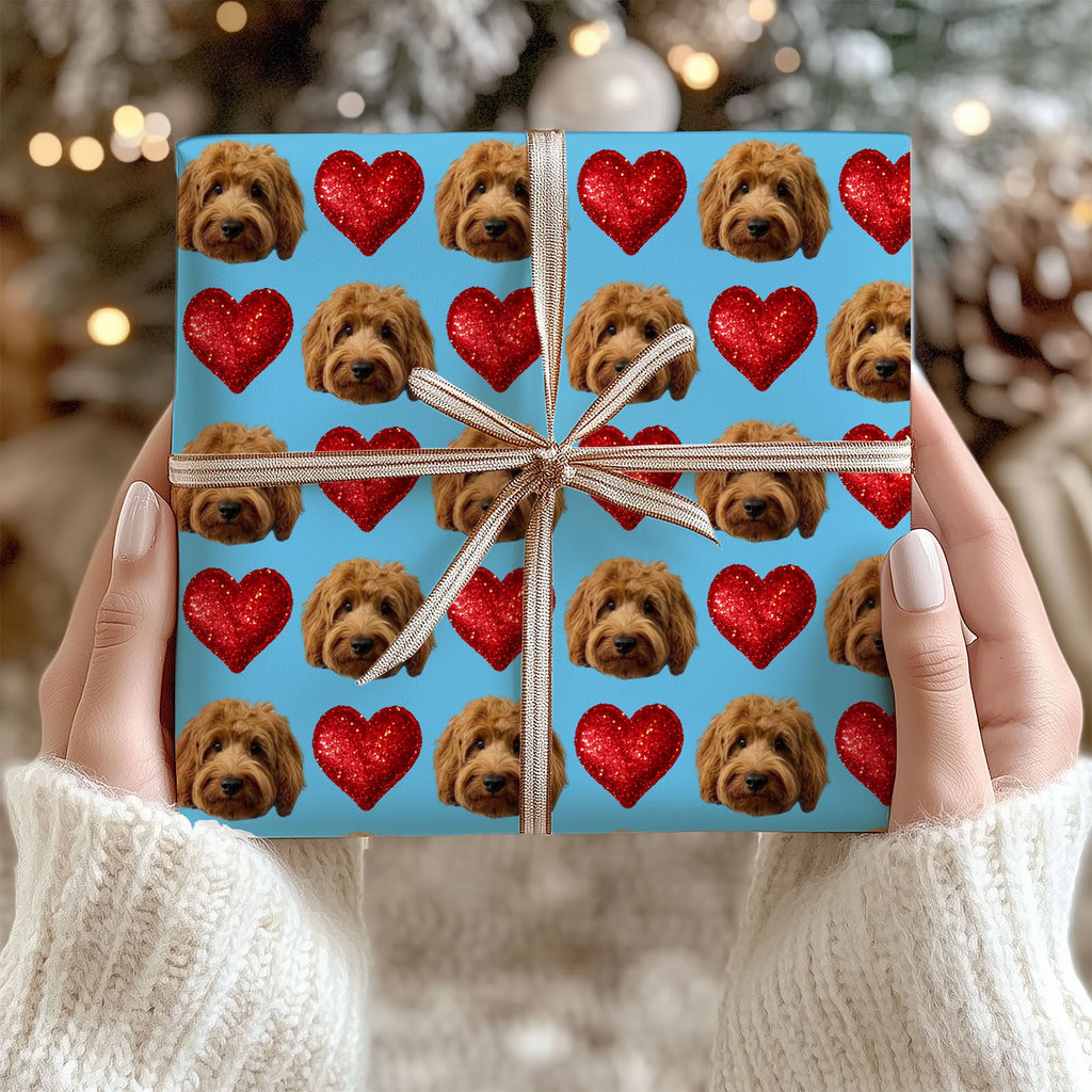 Personalized Christmas Wrapping Paper | Custom Face Photo Christmas Wrapping Paper | Custom Christmas Gift Ideas for Husband, Wife, Boyfriend, Girlfriend - 681847 - WFD