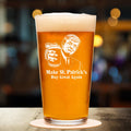 Donald Trump Make St Patrick's Day Great Again Glass | President Trump Print Whiskey Glasses, St Patrick's Day Glass 681867- GOP